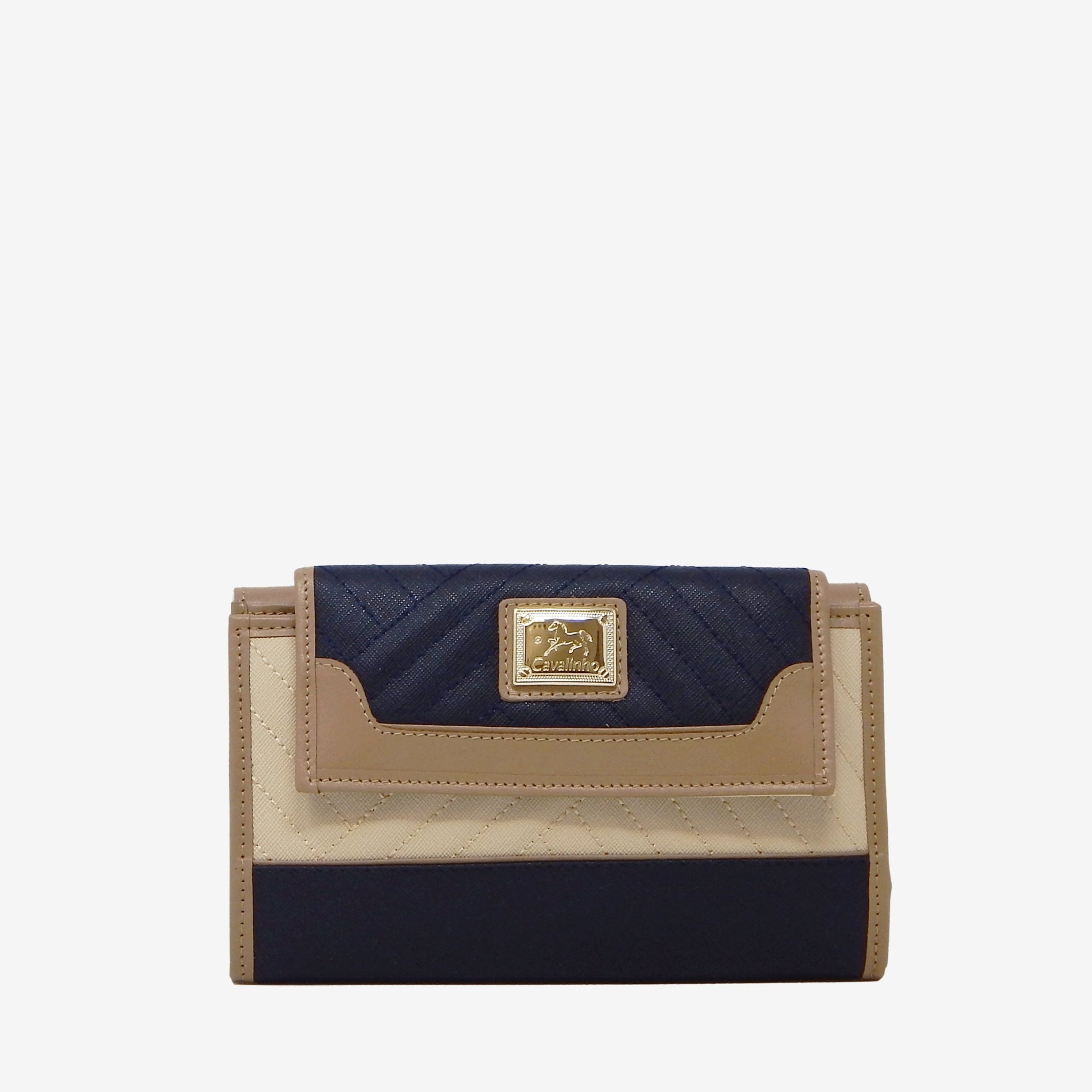 Cavalinho Charming Wallet for Women SKU 28470222.22 #color_Navy / Tan / Beige