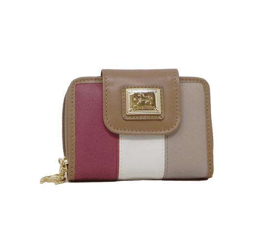 Cavalinho Canada & USA Women's Wallet - Allegro Wallet Beige-White-Pink