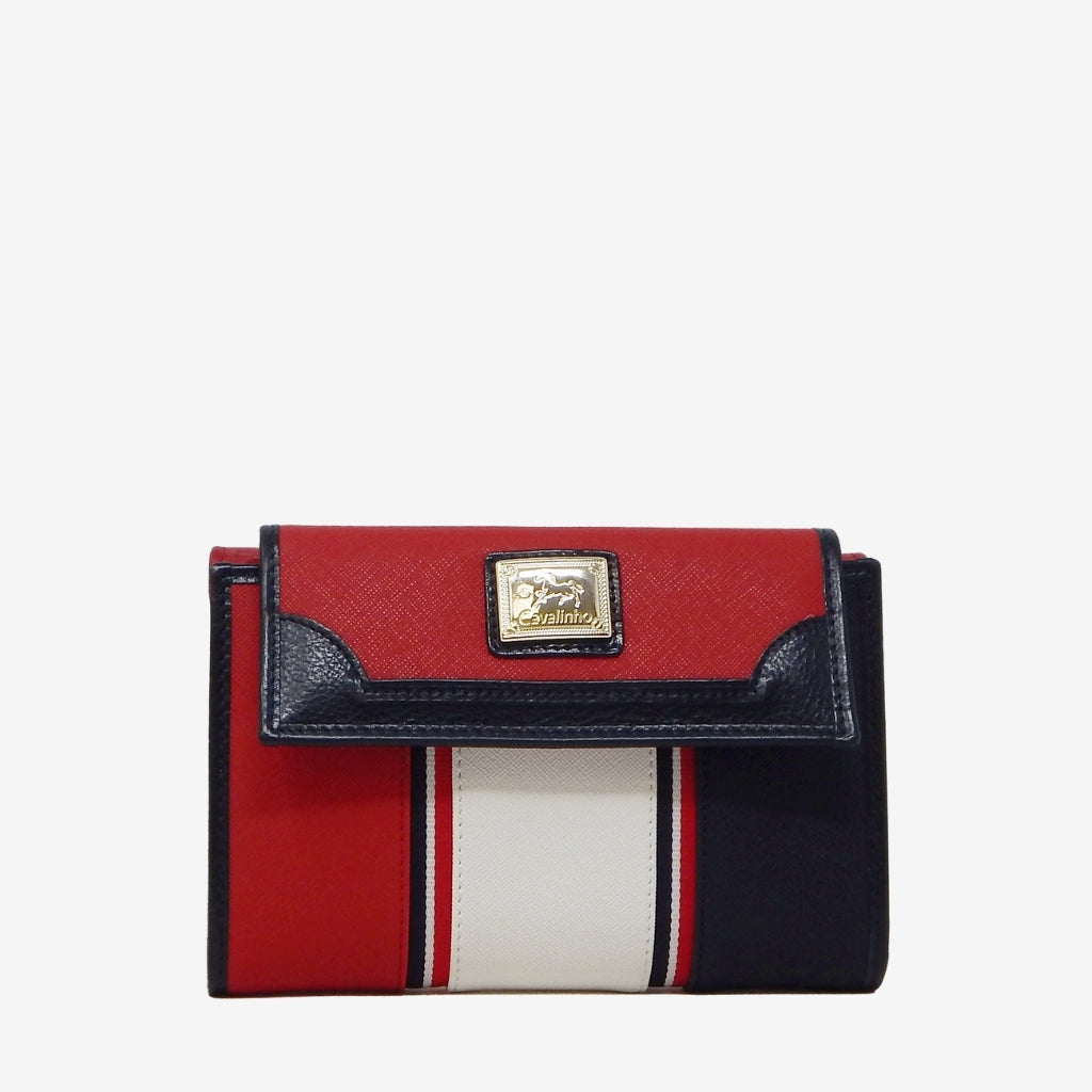 Cavalinho Nautical Red and Navy Wallet for Women SKU 28590204.23 #color_Navy / White / Red