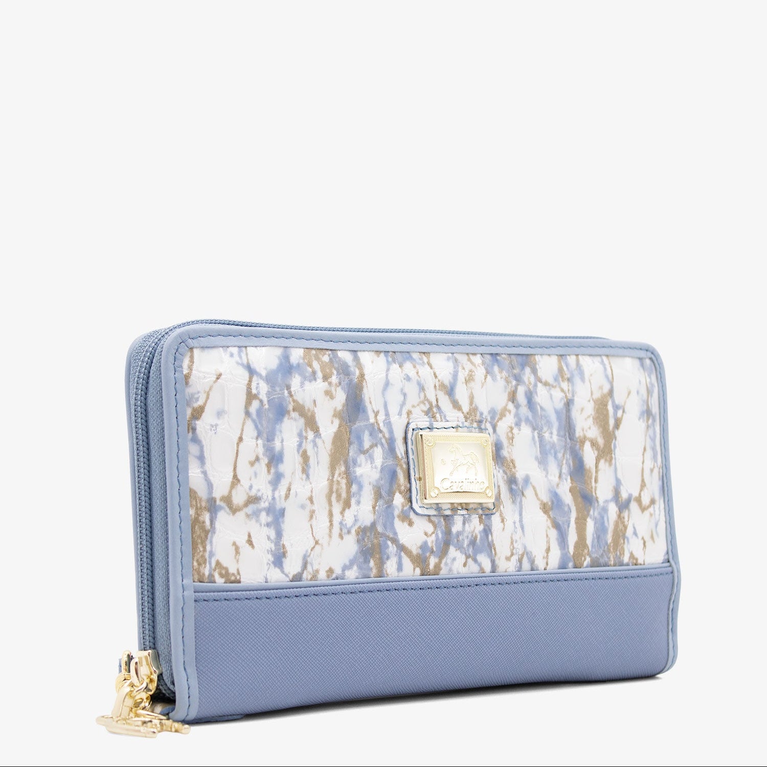 Cavalinho Acqua Bella Wristlet Wallet for Women White Blue SKU 28600213.10 #color_Blue / White