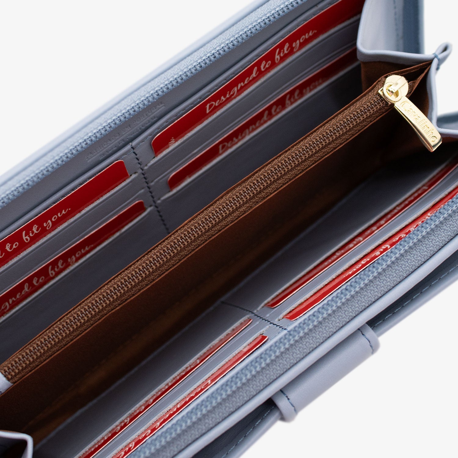 Cavalinho Acqua Bella Wristlet Wallet for Women White Blue SKU 28600213.10 #color_Blue / White