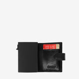 Cavalinho Gentleman Black Trifold Pop Up Slim Leather Card Holder Wallet SKU 28610234.01 #color_black