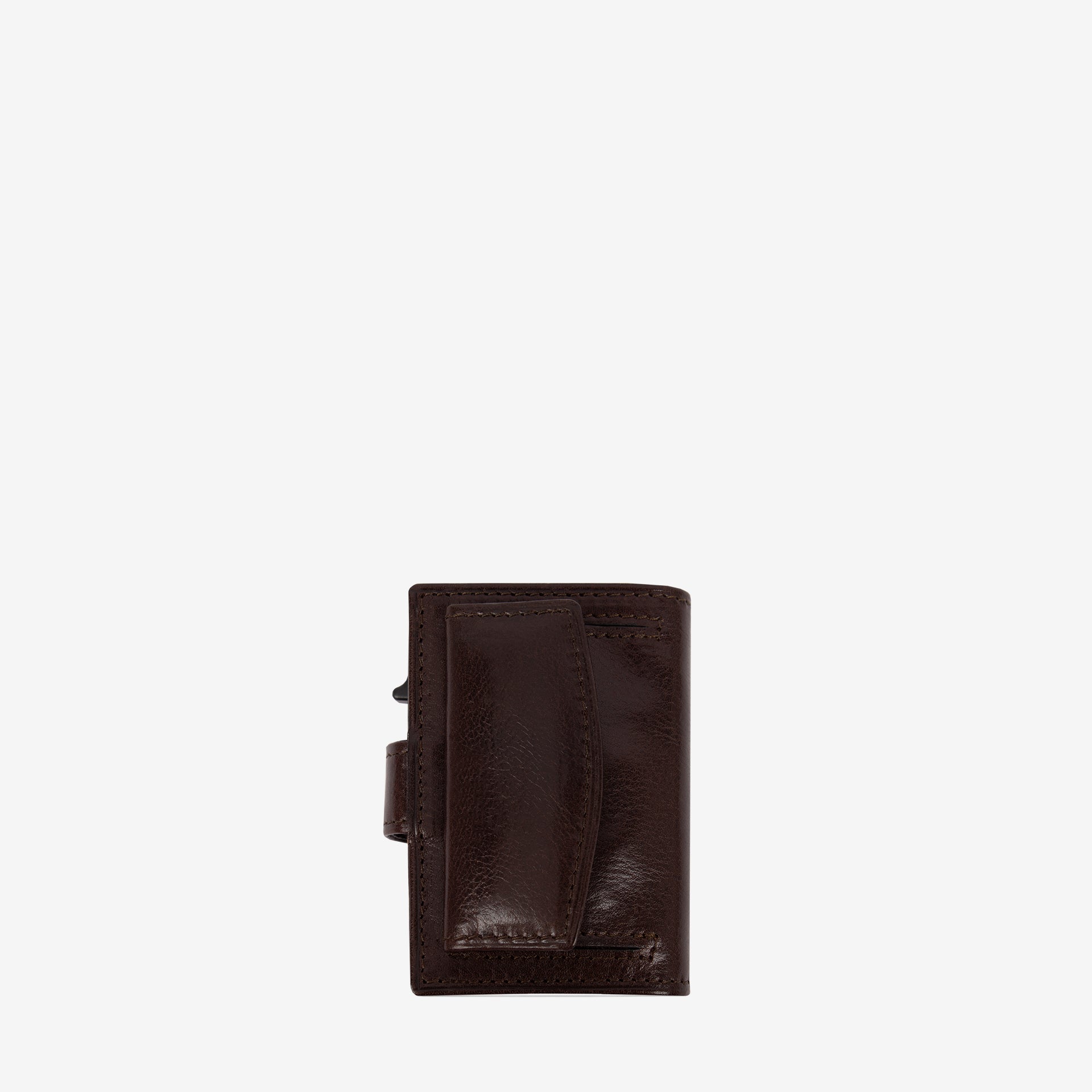 Cavalinho Gentleman Brown Trifold Pop Up Slim Leather Card Holder Wallet SKU 28610234.02 #color_brown