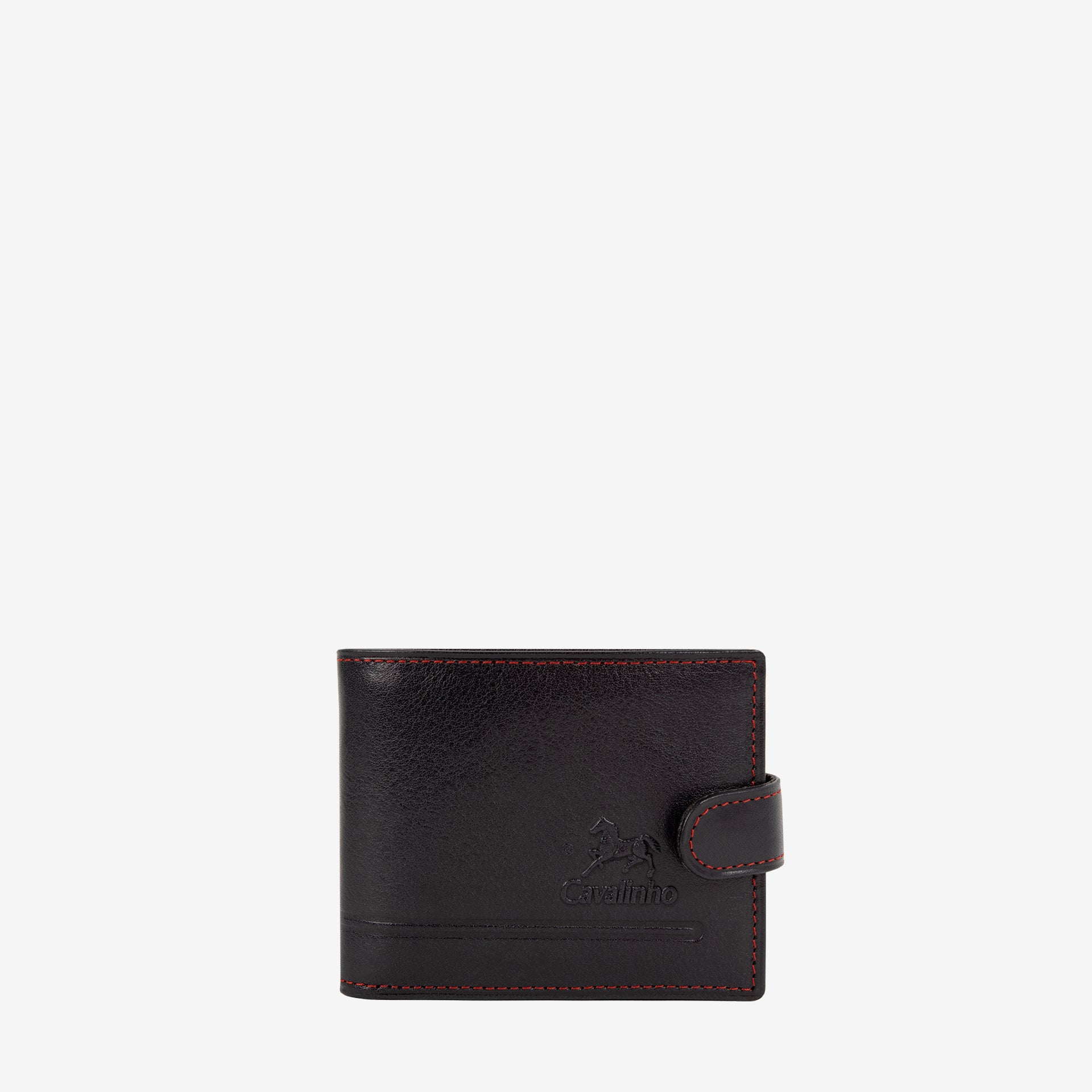 Cavalinho Men's Bifold Navy Leather Wallet SKU 28610516.45 #color_navy / red