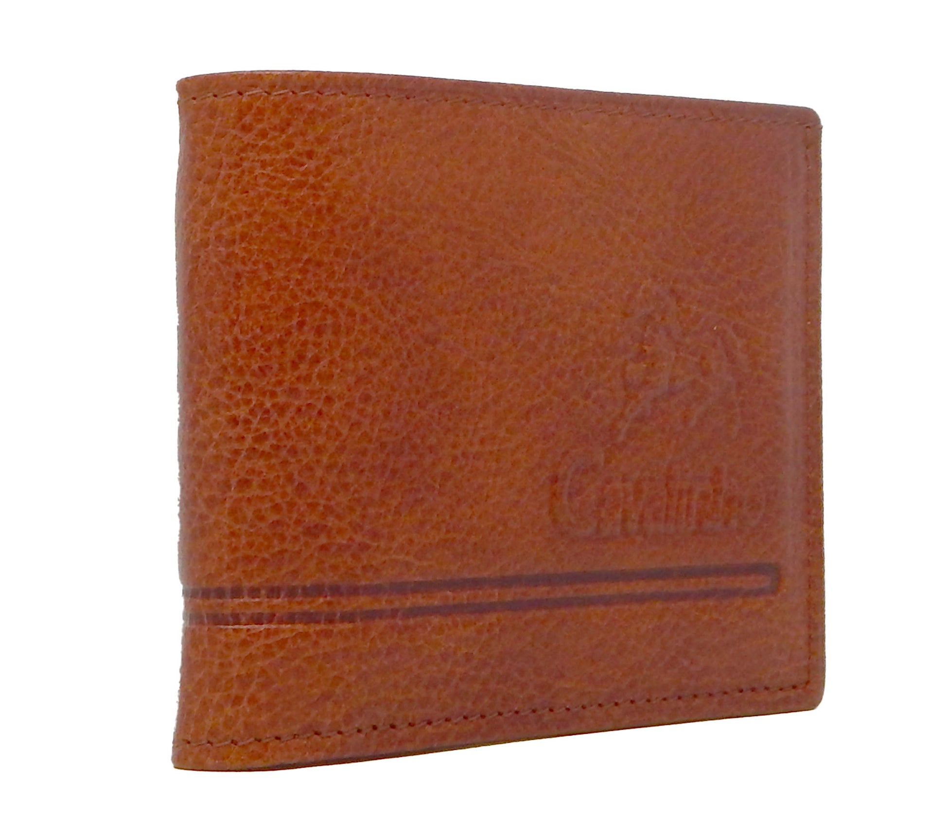 Cavalinho Men's Trifold Leather Wallet - SaddleBrown - 28610517.13.99_1