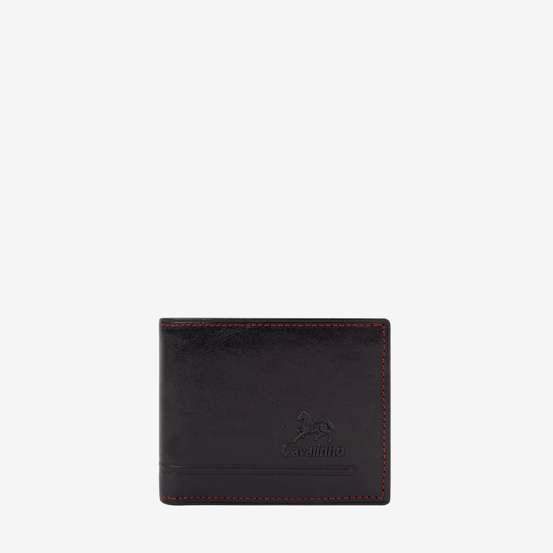 Cavalinho Men's Trifold Leather Wallet SKU 28610517.45 #color_navy / red