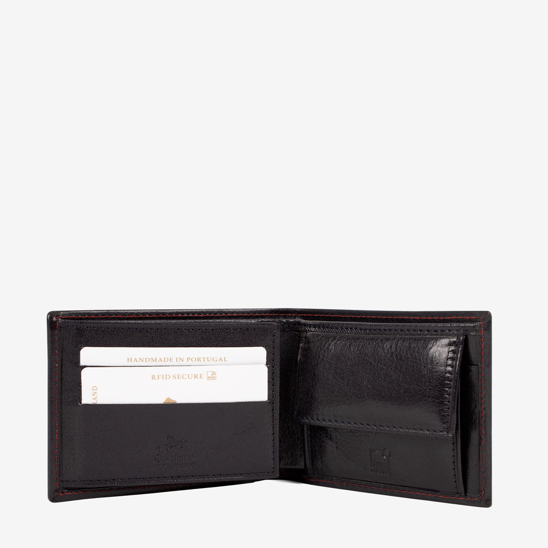Cavalinho Men's Trifold Leather Wallet SKU 28610517.45 #color_navy / red