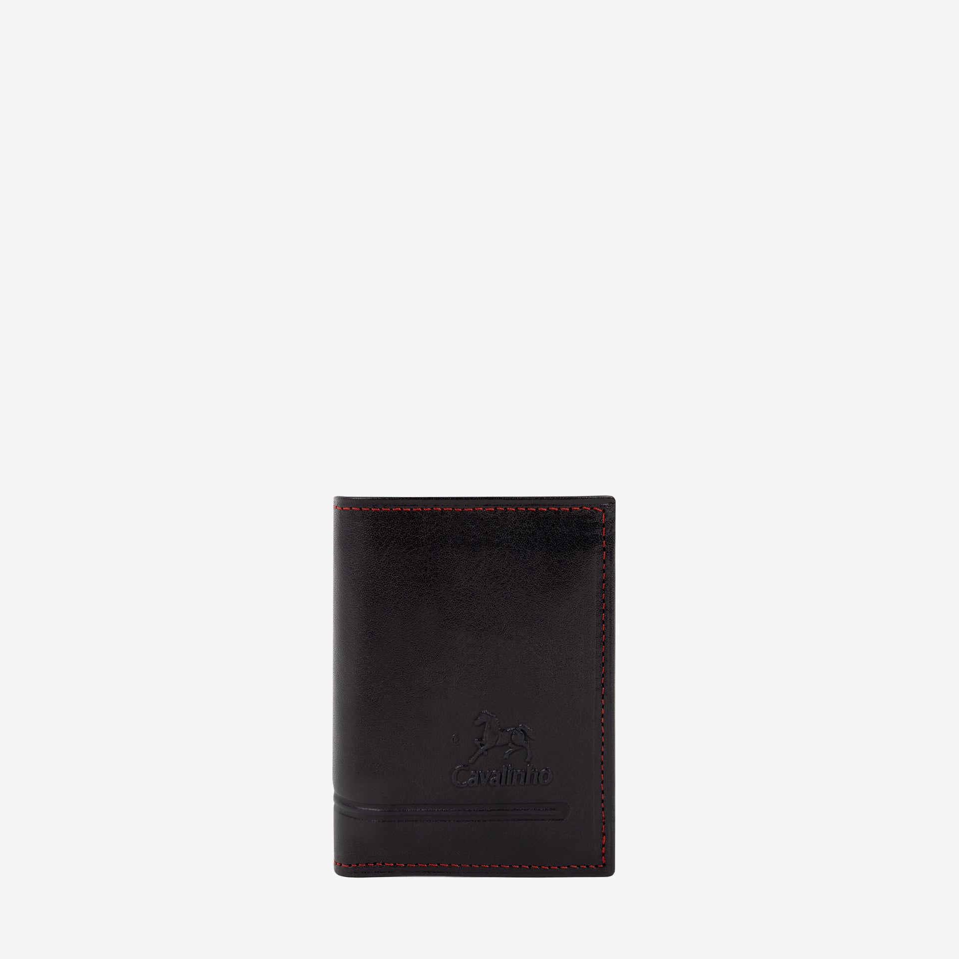 Cavalinho Men's Trifold Navy Leather Wallet SKU 28610522.45 #color_navy / red