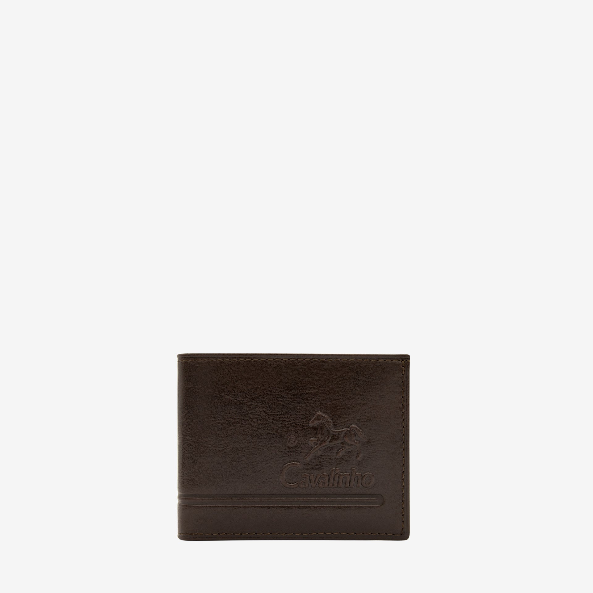 Cavalinho Men's Brown Trifold Leather Wallet SKU 28610523.02.99 #color_Brown