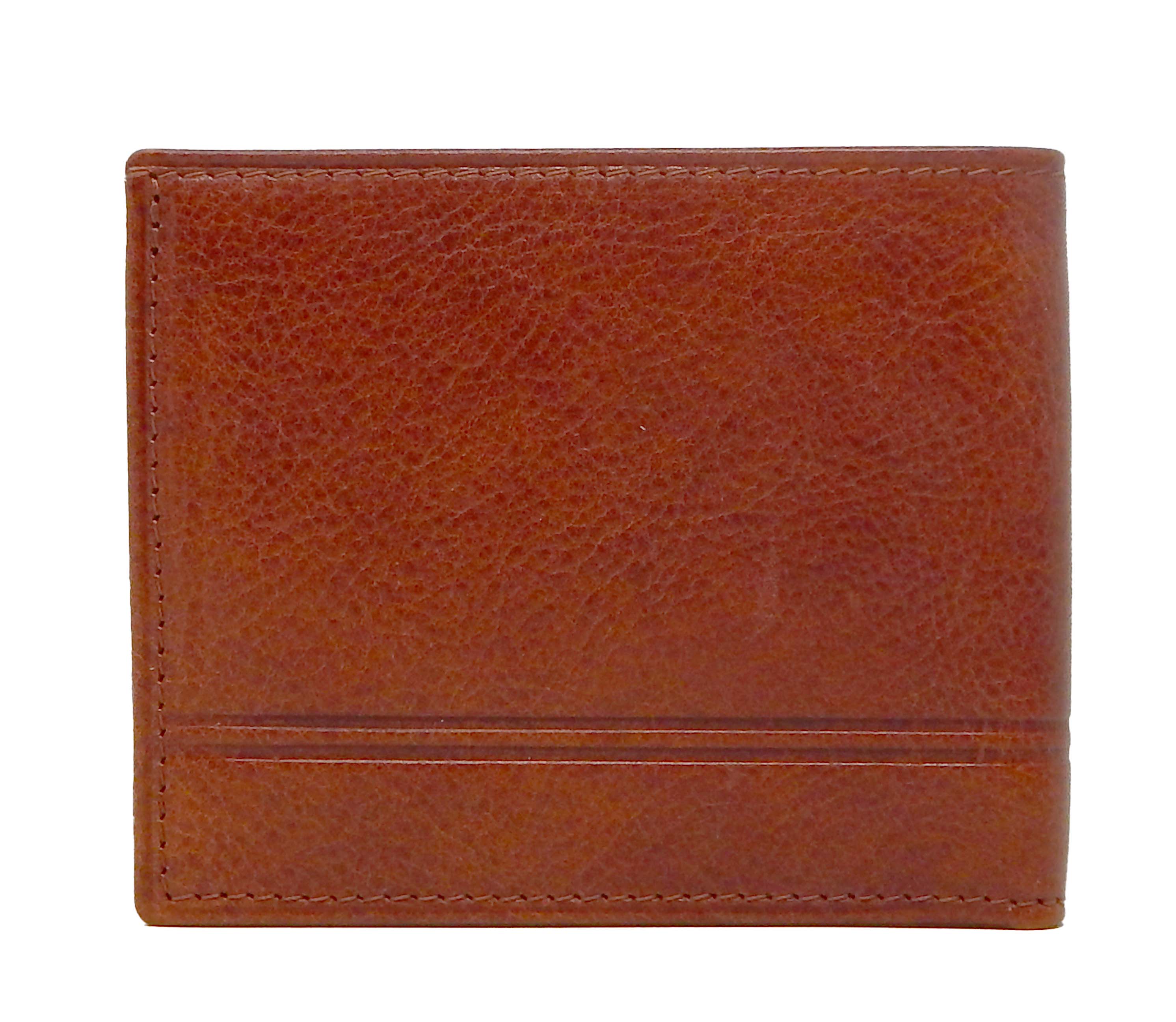 #color_ SaddleBrown | Cavalinho Men's Trifold Leather Wallet - SaddleBrown - 28610523.13.99_3