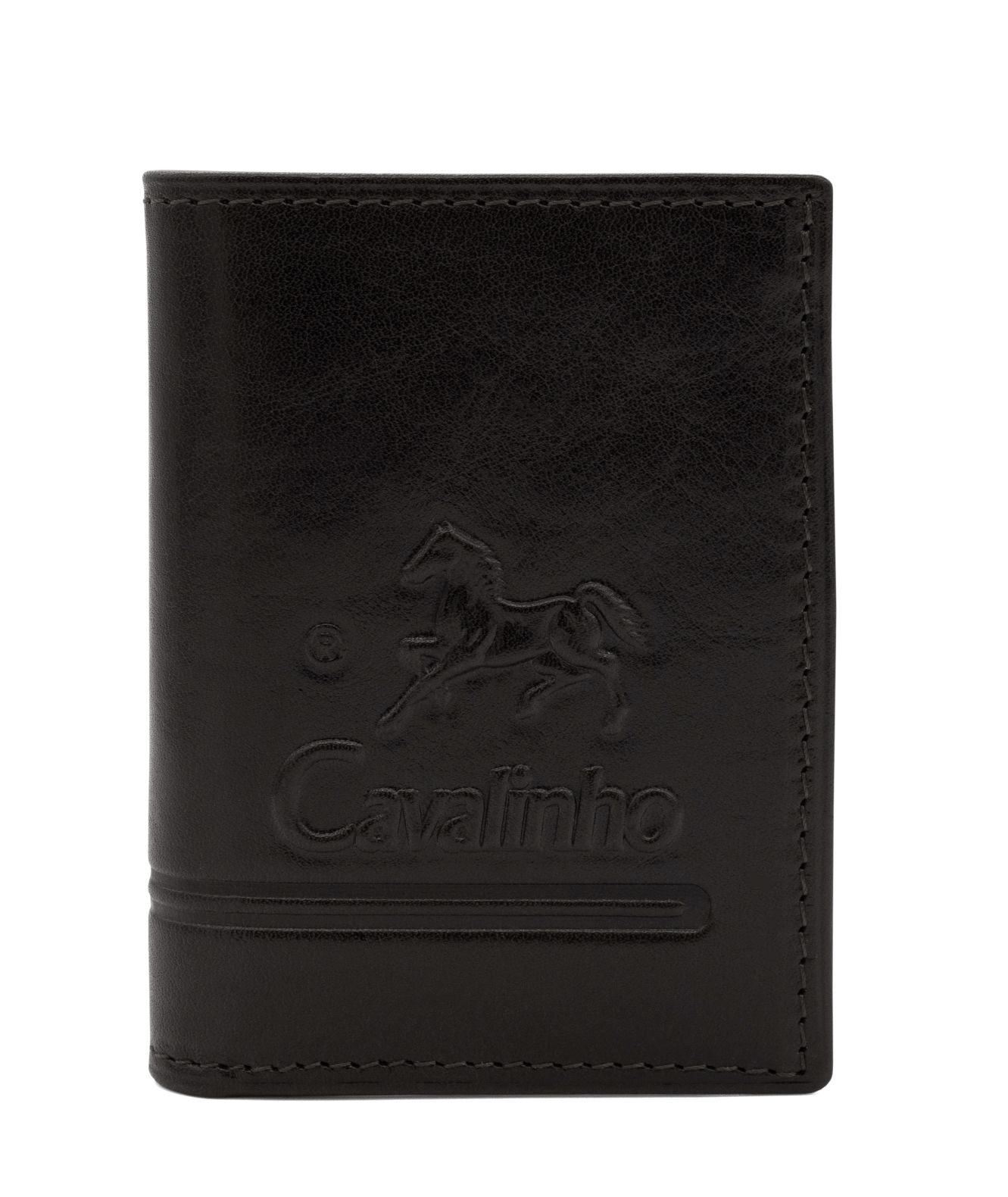 Cavalinho Men's Bifold Slim Leather Wallet - Black - 28610533.01_1