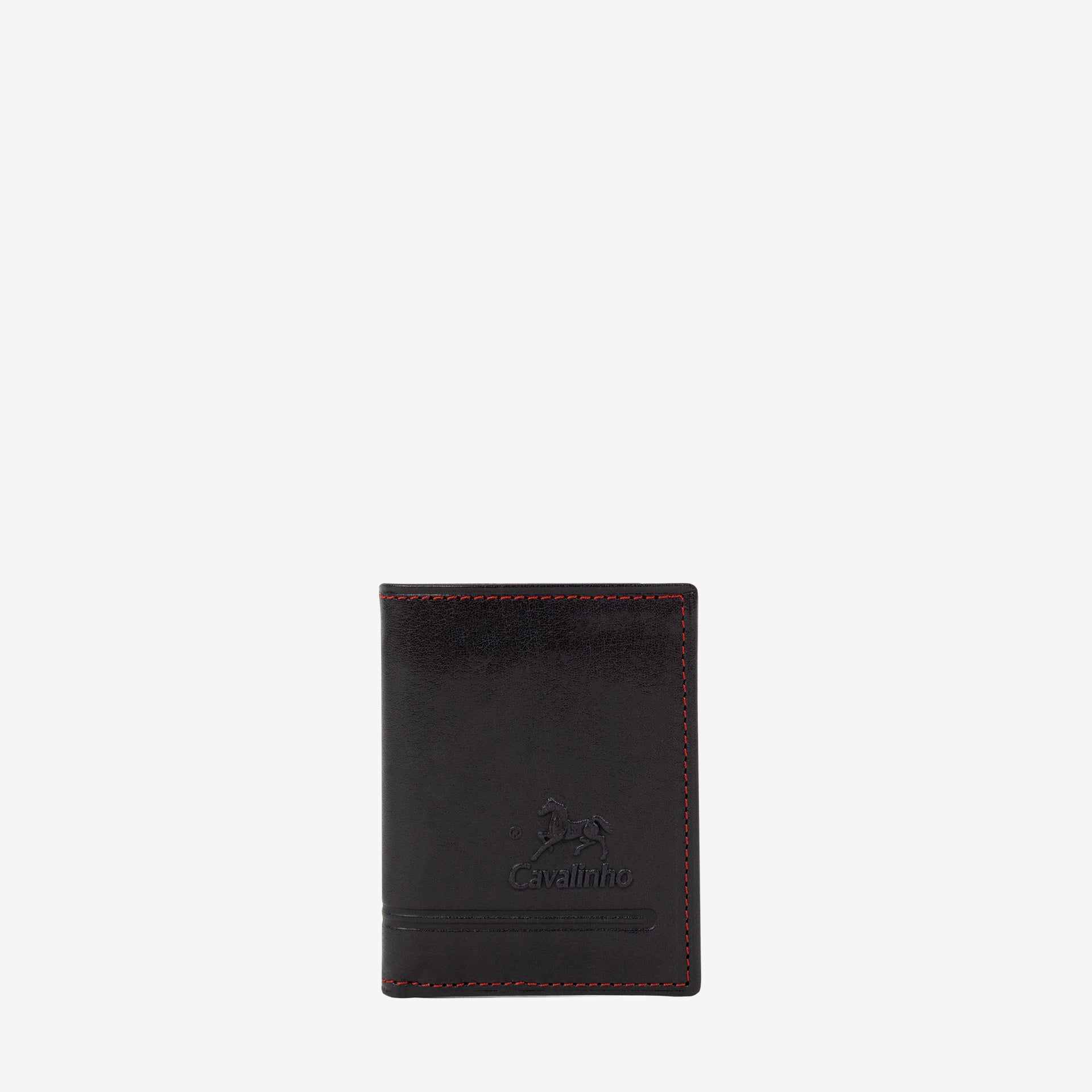 Cavalinho Men's Bifold Slim Navy Leather Wallet SKU 28610533.45 #color_navy / red