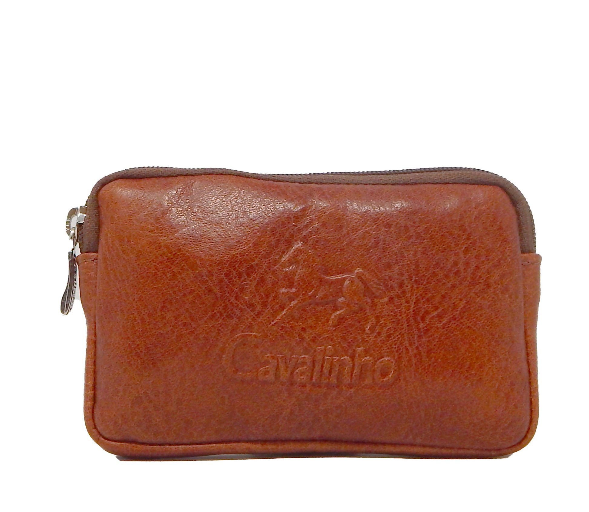 Cavalinho Men's Leather Change Purse - SaddleBrown - 28610534.13.99_1