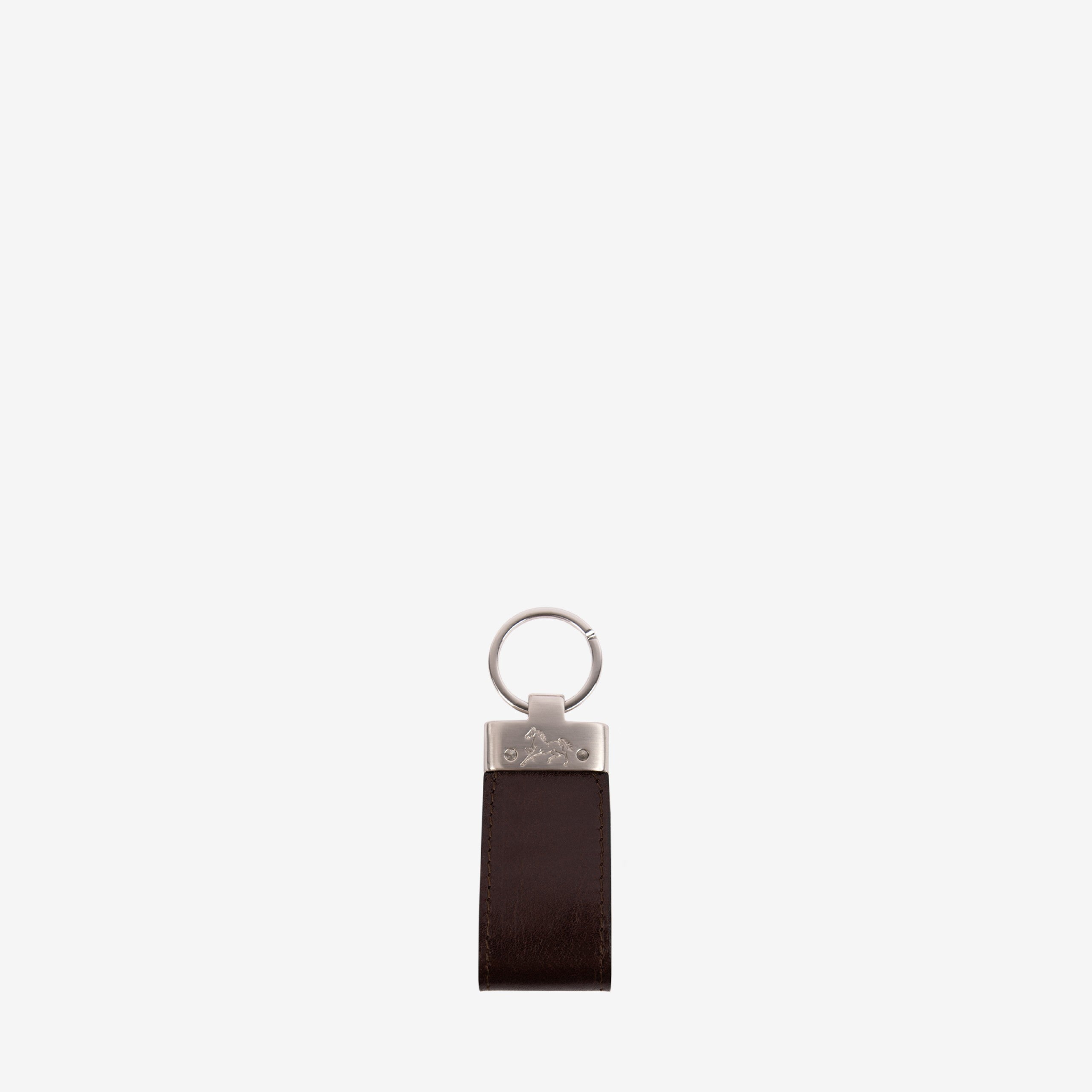Cavalinho Gentleman Brown Leather Keychain SKU 28610536.02 #color_Brown
