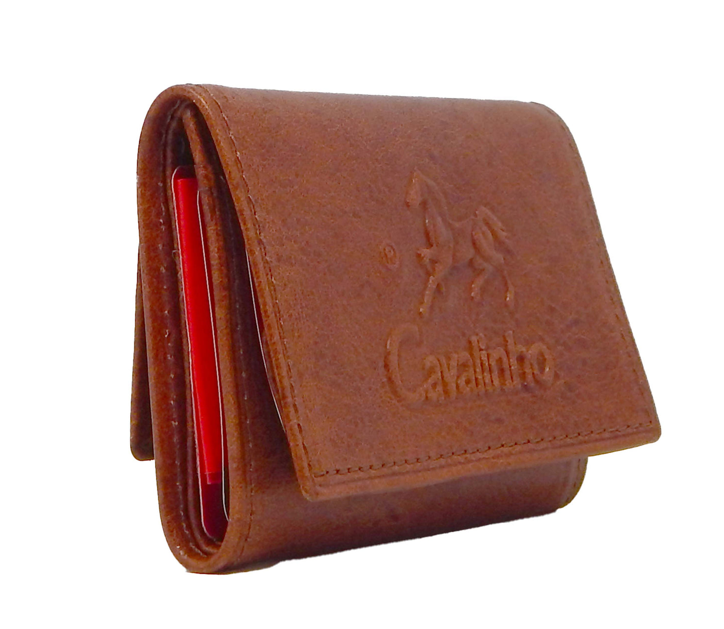 Cavalinho Men's Compact Leather Wallet - SaddleBrown - 28610539.13.99_2