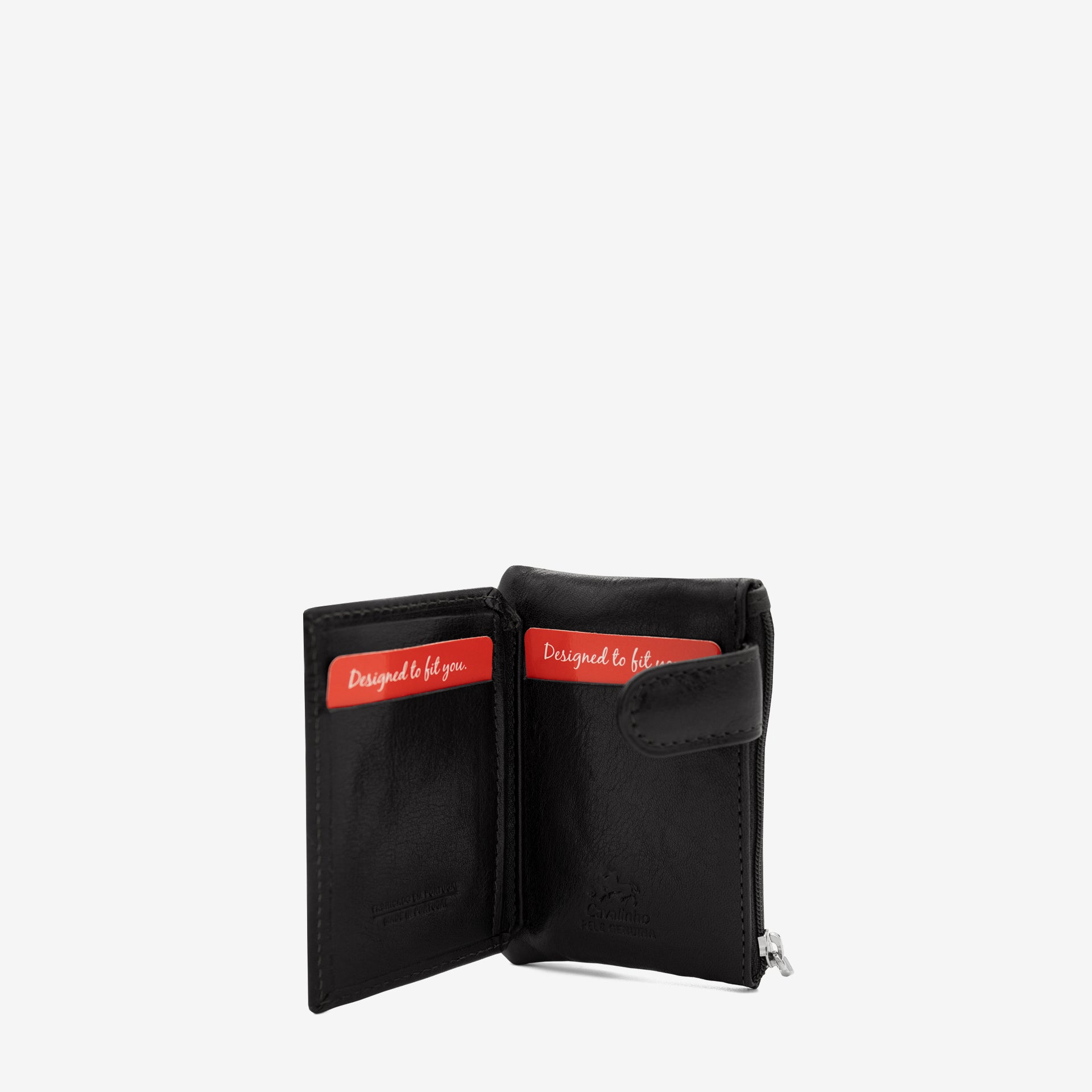 Cavalinho Leather Change Purse SKU 28610547.01 #color_Black