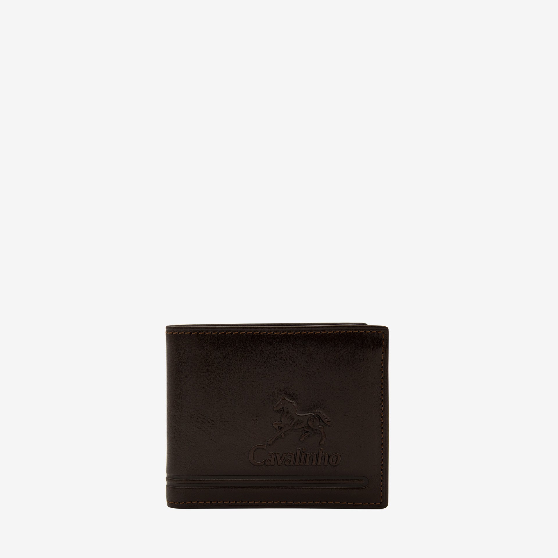 Cavalinho Men's Trifold Slim Leather Wallet Brown SKU 28610554.02 #color_brown