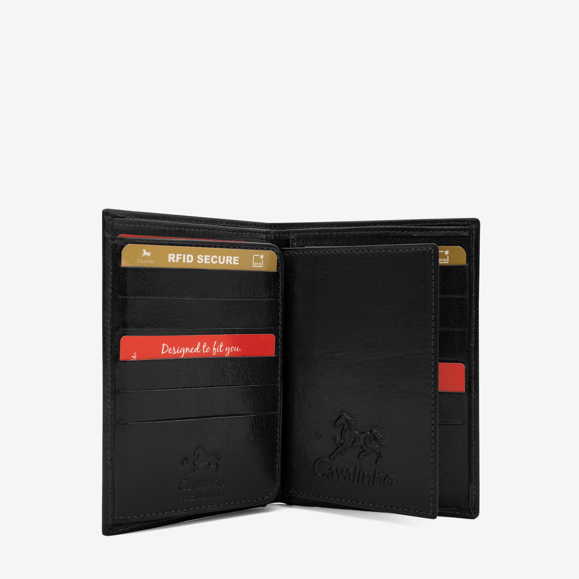 Cavalinho Men's 2 in 1 Black Bifold Leather Wallet SKU 28610556.01 #color_black