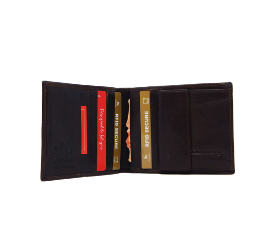 #color_ Brown | Cavalinho Men's Bifold Leather Wallet - Brown - 28610563.02_4