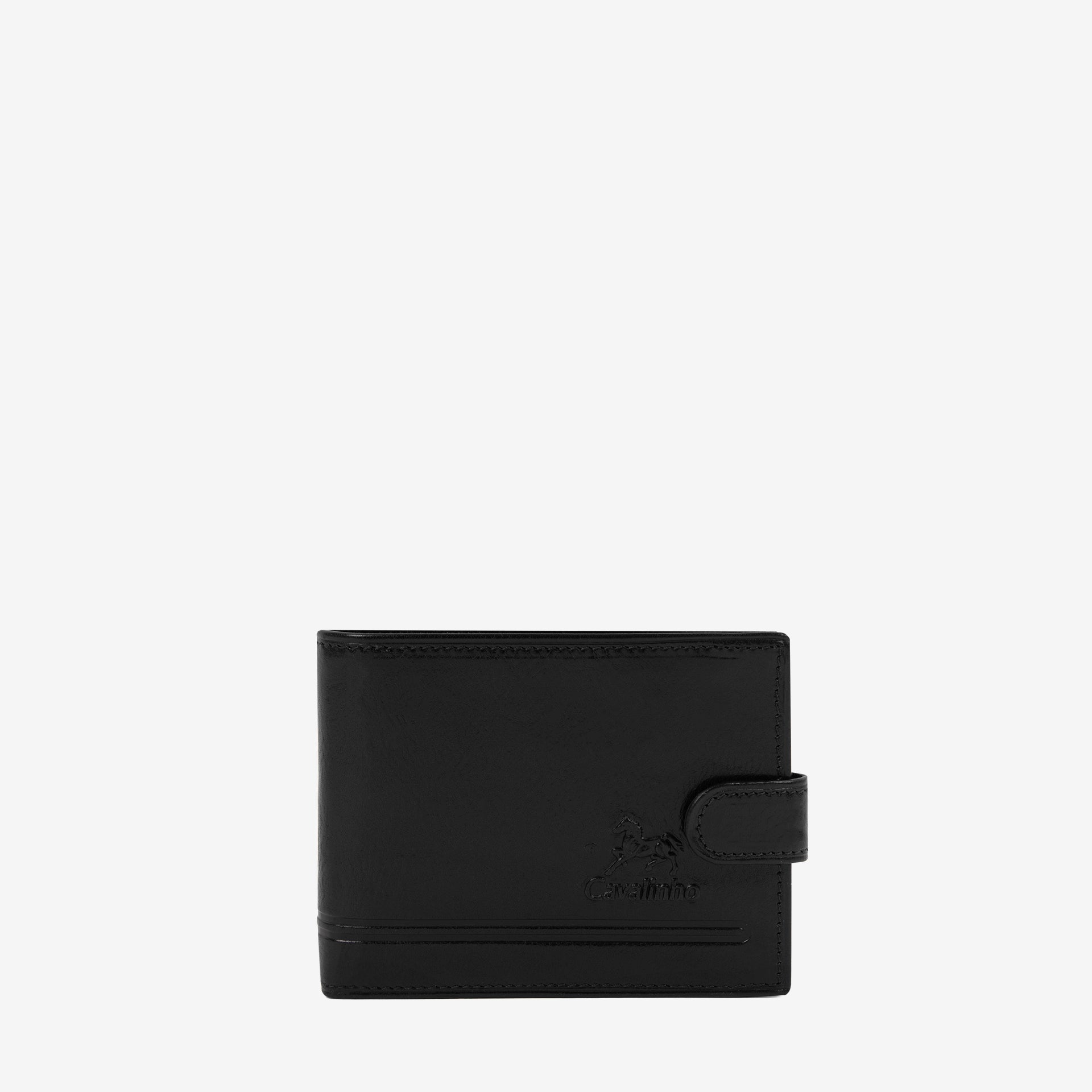 Cavalinho Black Leather Trifold Men's Wallet SKU 28610564.01 #color_black