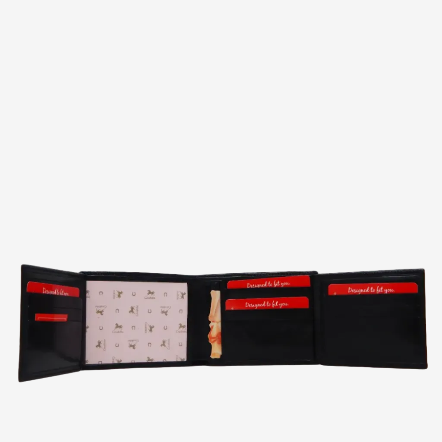 Cavalinho Leather Trifold Wallet for Men SKU 28610564.01 #color_black