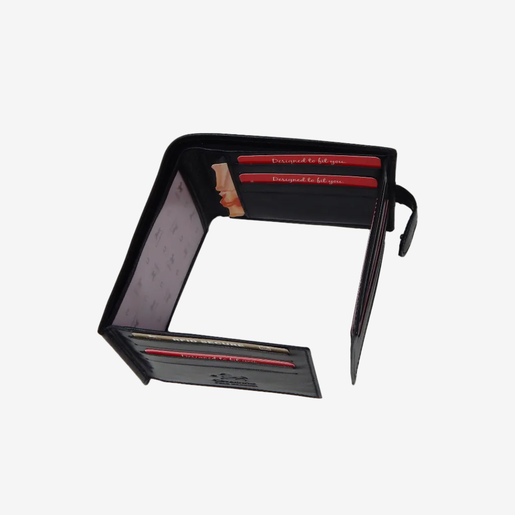 Cavalinho Leather Trifold Wallet for Men SKU 28610564.01 #color_black