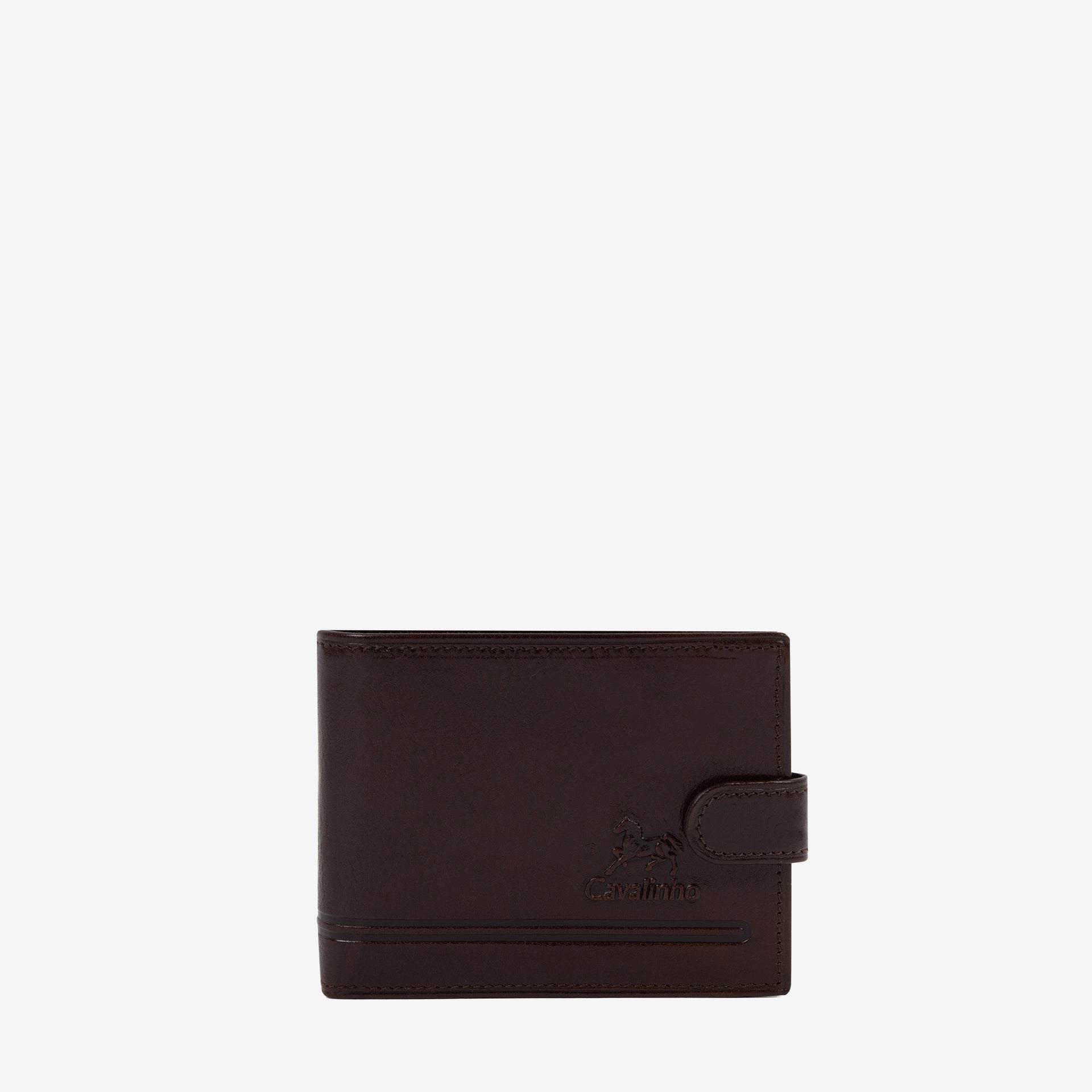 Cavalinho Brown Leather Trifold Men's Wallet SKU 28610564.02 #color_brown