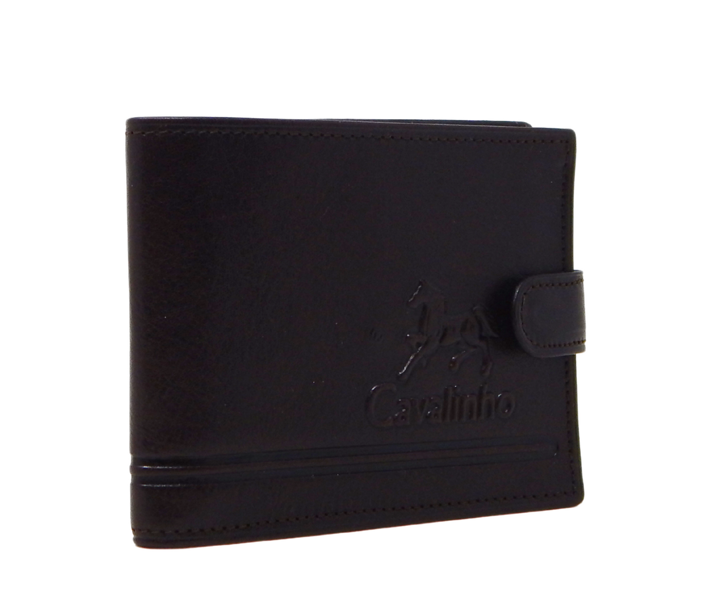 #color_ Brown | Cavalinho Leather Trifold Wallet - Brown - 28610564.02_2