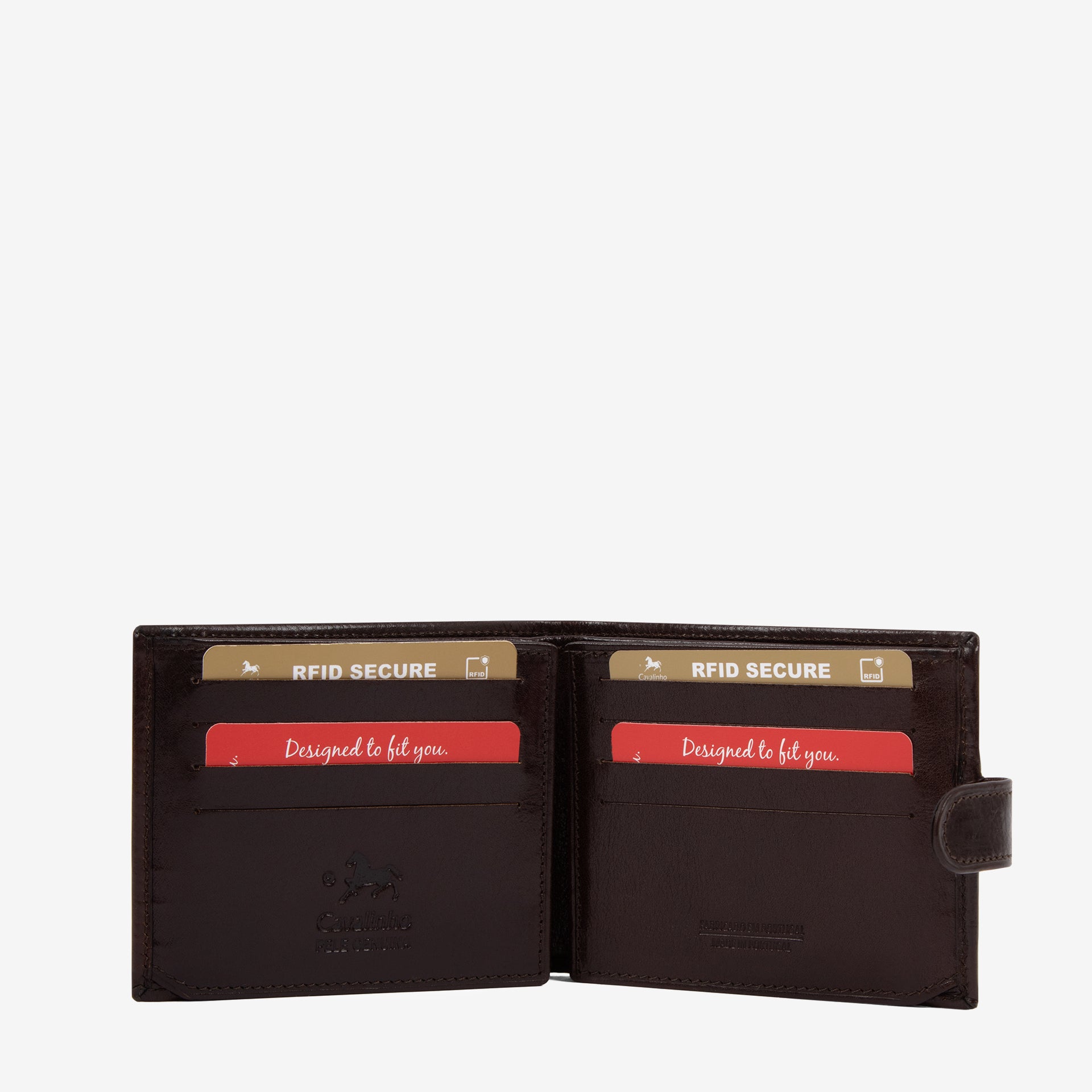 Cavalinho Brown Leather Trifold Men's Wallet SKU 28610564.02 #color_brown