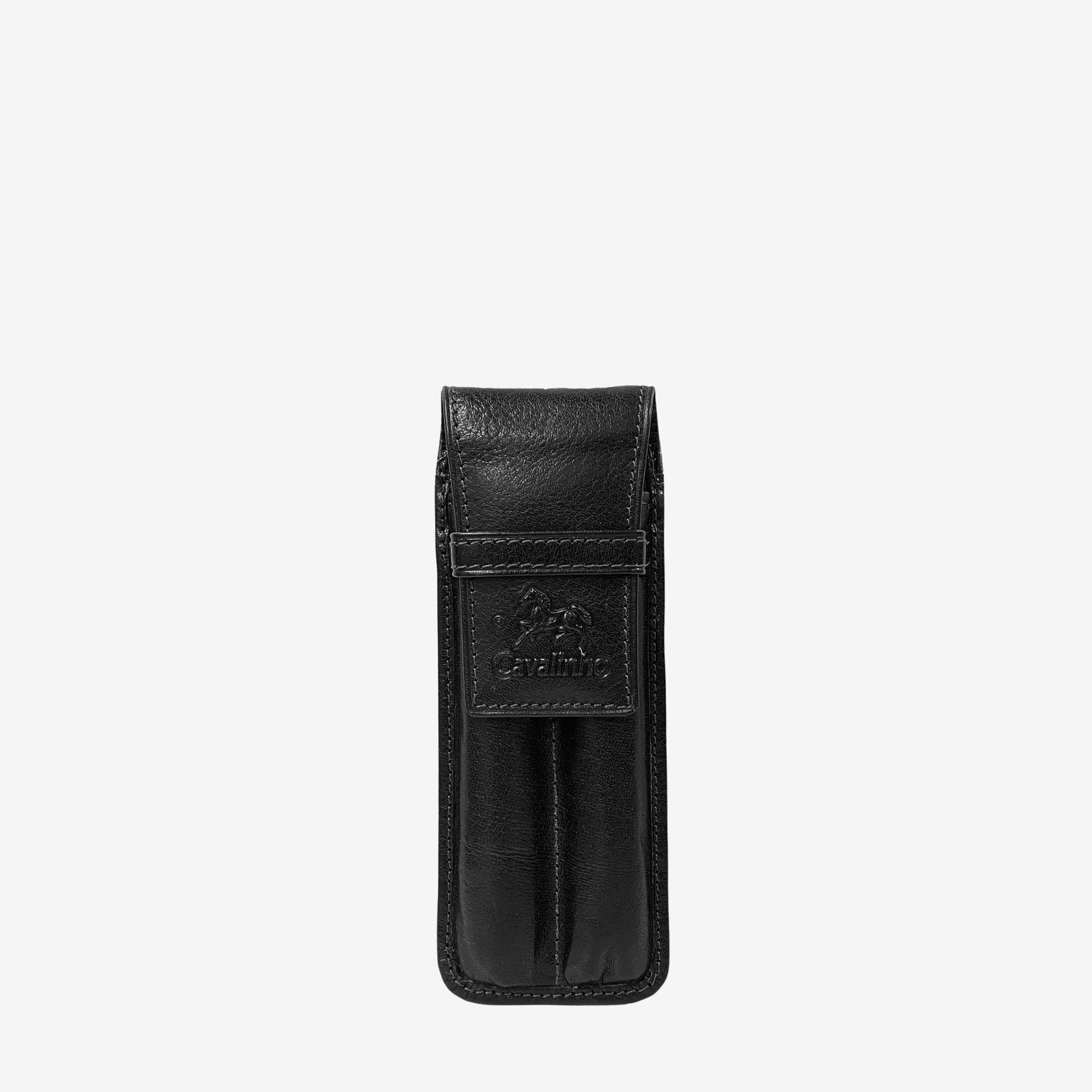 Cavalinho Leather 2 Pen Holder Leather Case SKU 28610566.01 #color_Black