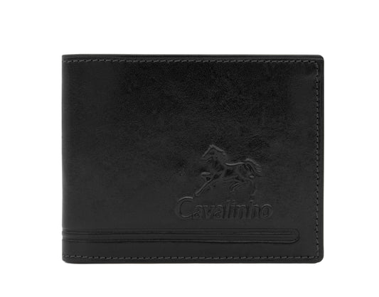Cavalinho Leather Trifold Wallet - Black - 28610569.01_1