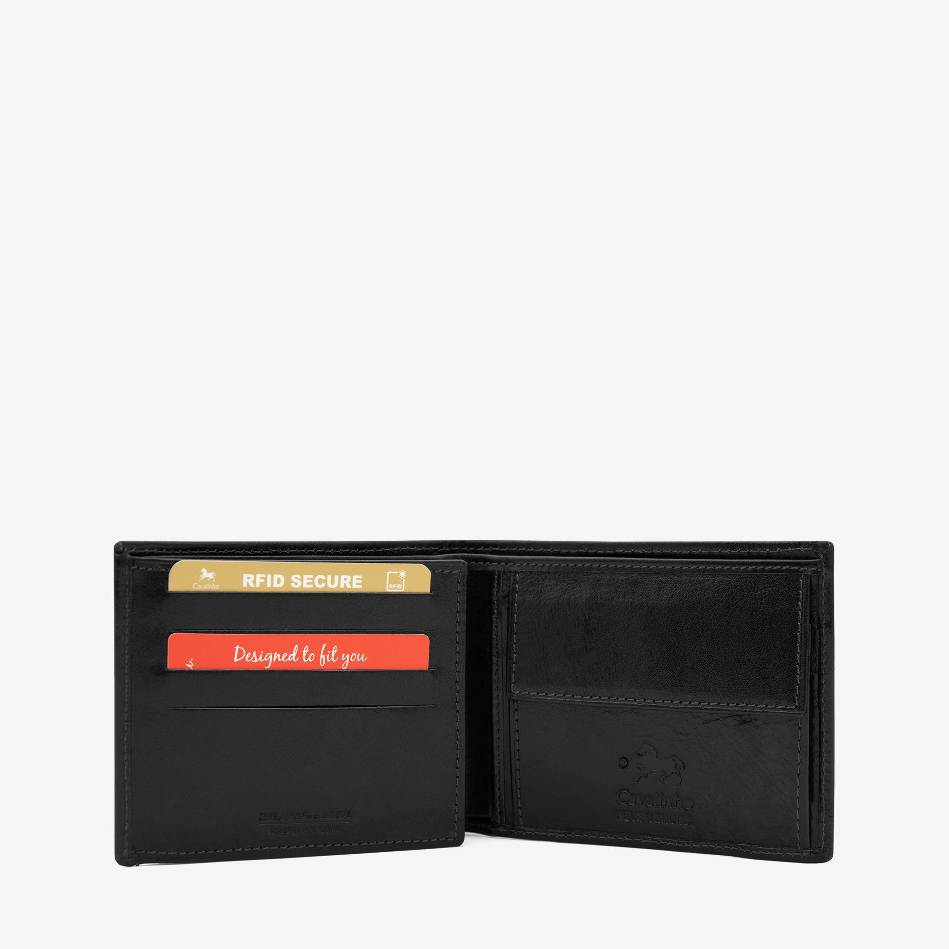 Cavalinho Leather Trifold Wallet SKU 28610569.01 #color_black