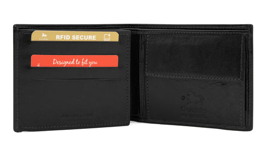 Cavalinho Leather Trifold Wallet - Black - 28610569.01_2