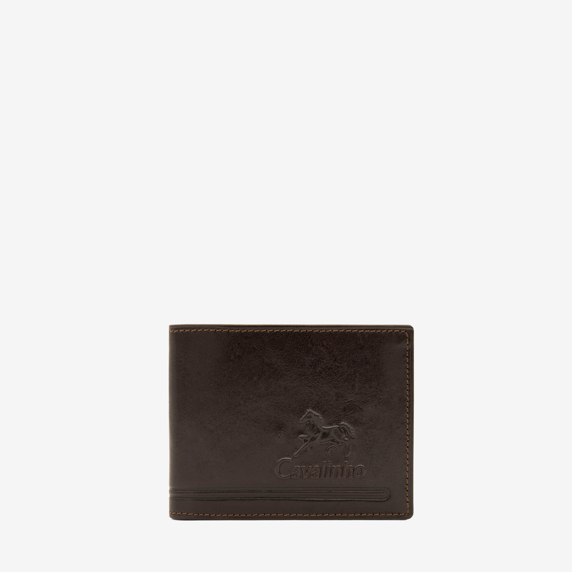Cavalinho Leather Trifold Wallet SKU 28610569.02 #color_brown