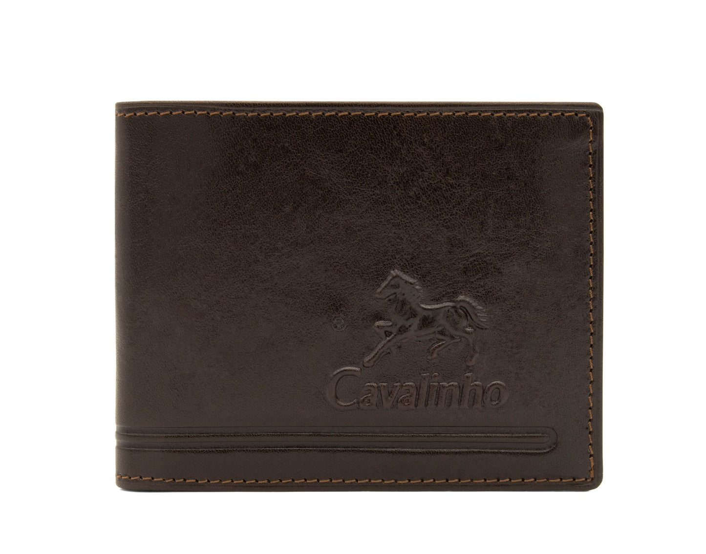 #color_ Brown | Cavalinho Leather Trifold Wallet - Brown - 28610569.02_1