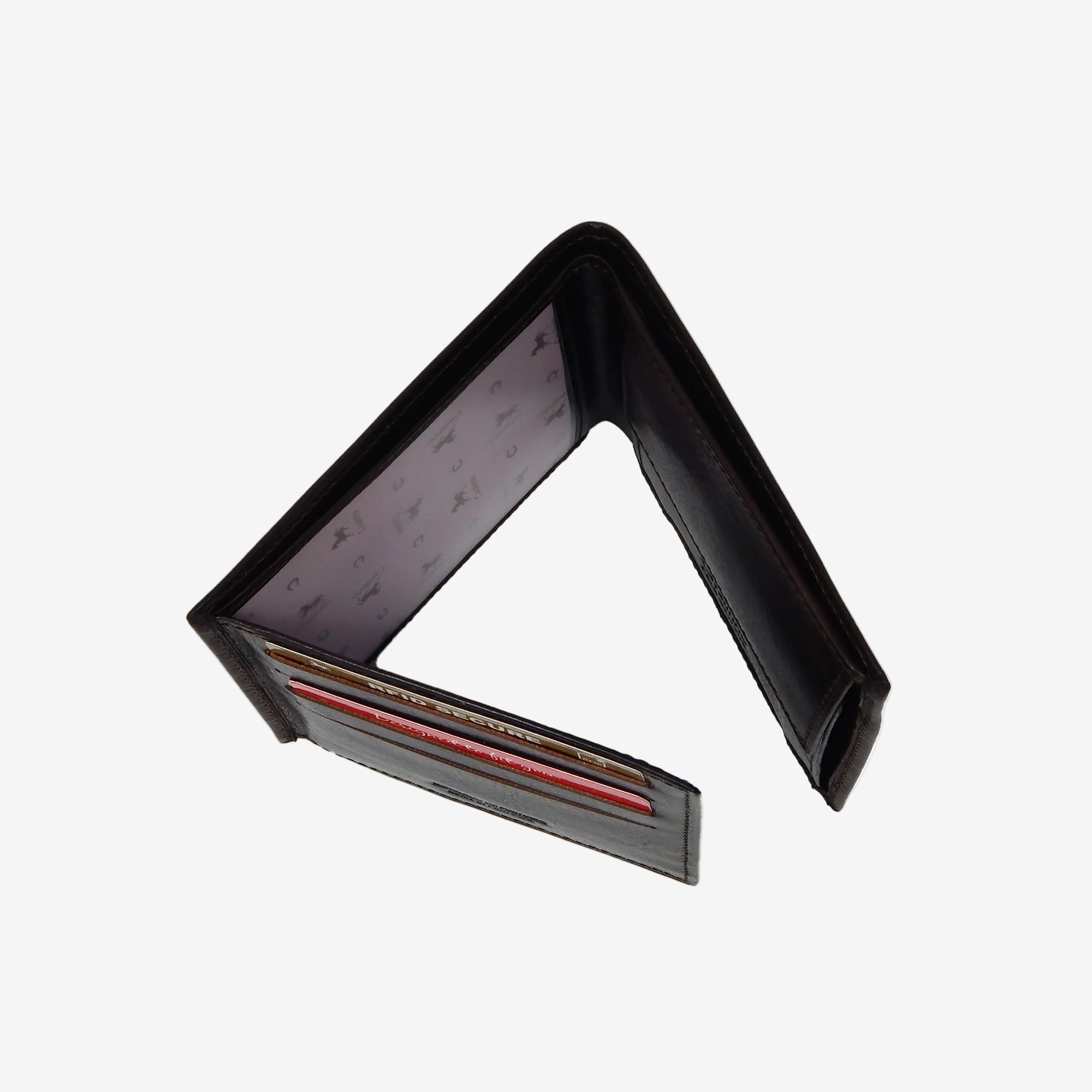Cavalinho Leather Trifold Wallet SKU 28610569.02 #color_brown, black