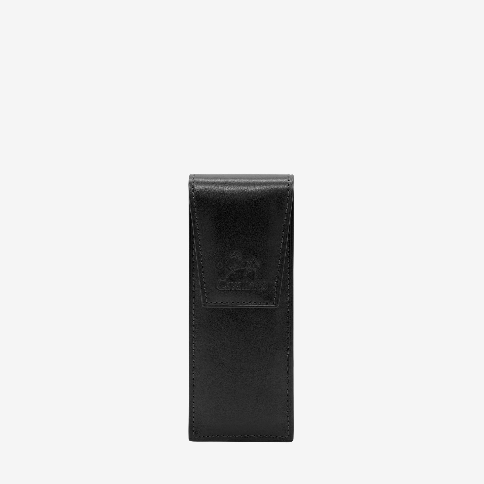 Cavalinho Black Leather Pen Holder Case SKU 28610570.01 #color_Black