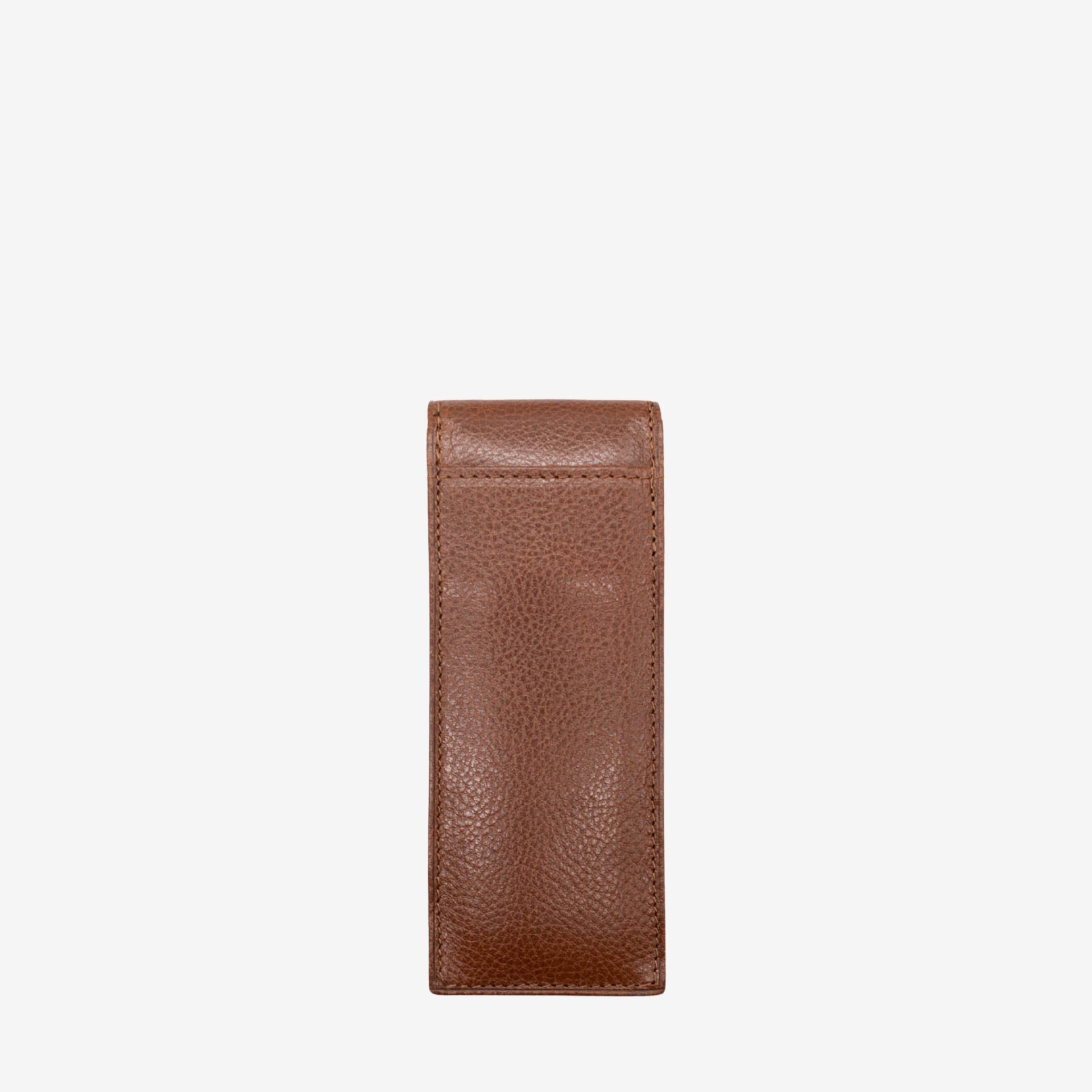 Cavalinho Brown Leather Pen Holder Case SKU 28610570.13 #color_SaddleBrown