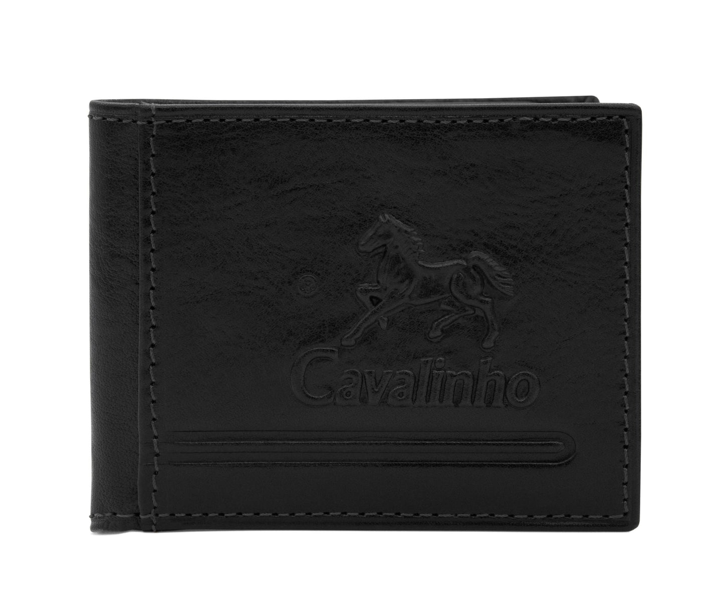 #color_ Black | Cavalinho Men's Bifold Leather Wallet - Black - 28610572.01_1