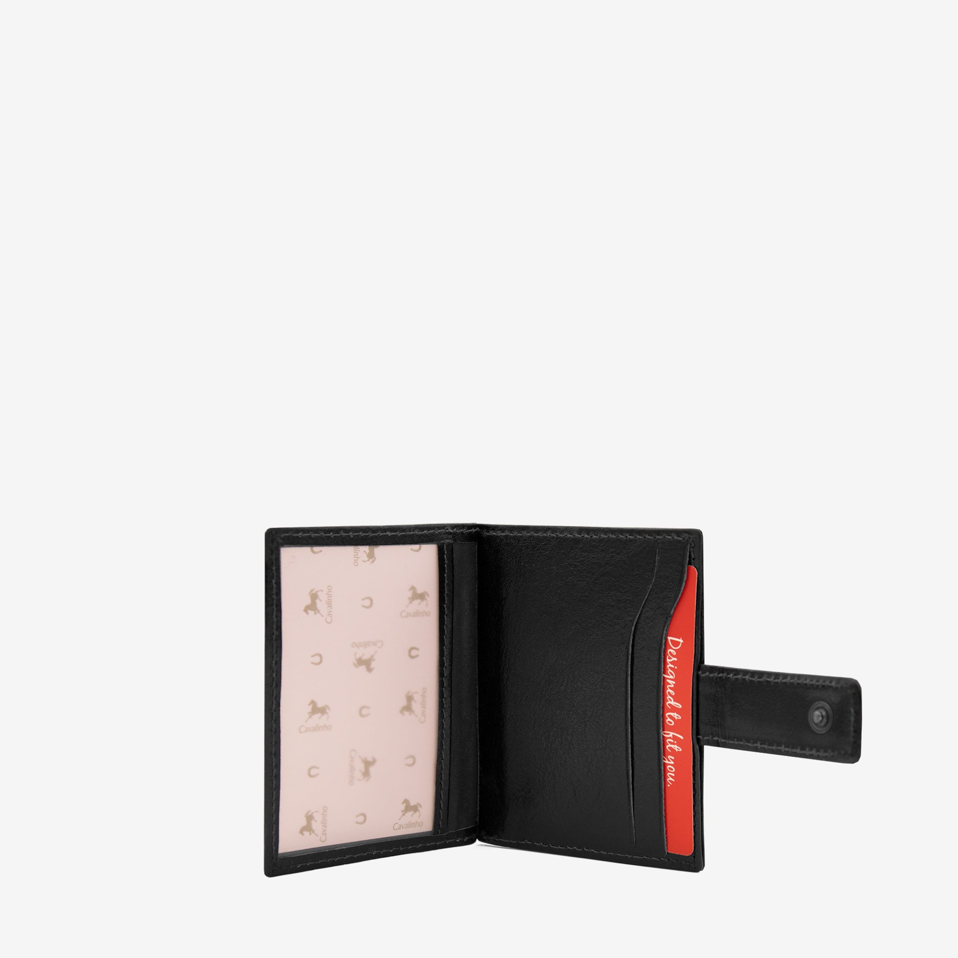 Cavalinho Black Leather Card Holder Wallet SKU 28610576.01 #color_black