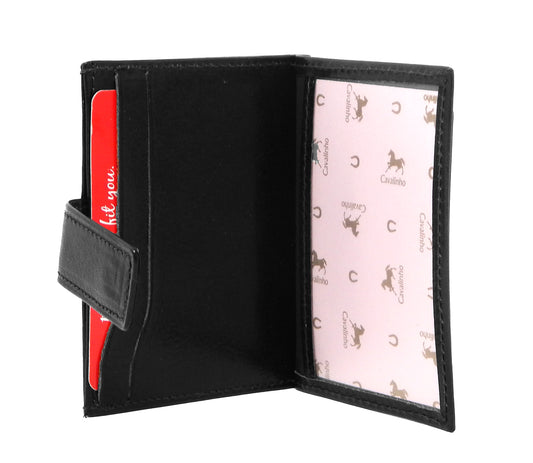 Cavalinho Leather Card Holder Wallet - Black - 28610576.01.99_3
