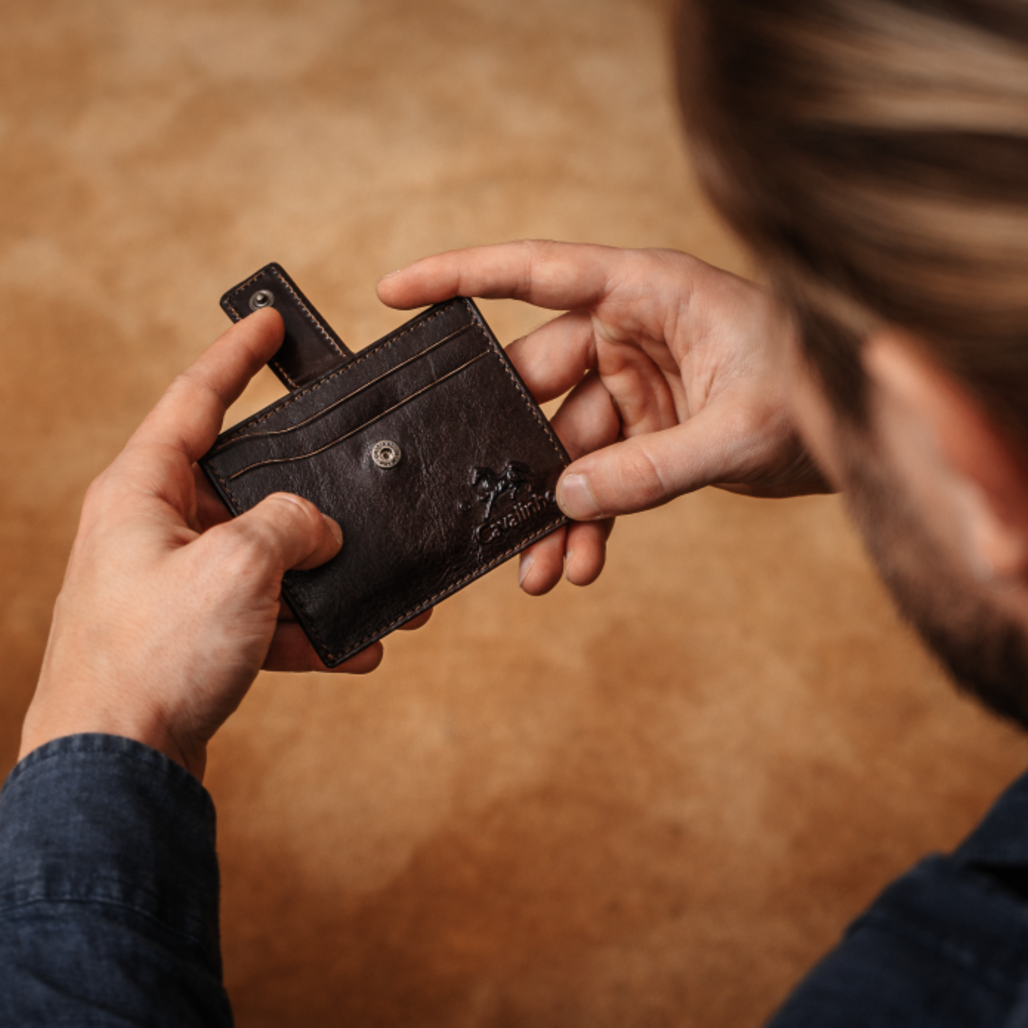 Cavalinho Brown Leather Card Holder Wallet for Men SKU 28610576.02 #color_brown