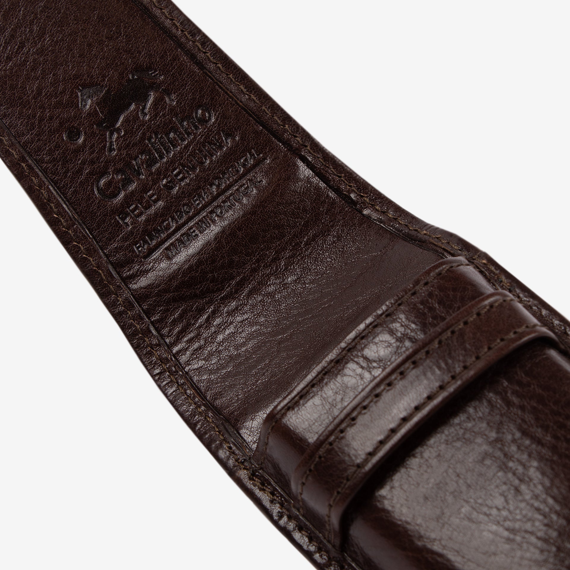 Cavalinho Gentleman Brown Leather Pen Holder Case SKU 28610577.02 #color_brown