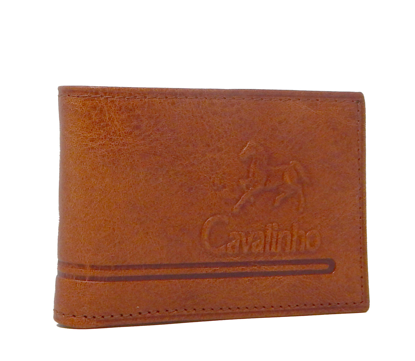 Cavalinho Men's Bifold Leather Wallet - SaddleBrown - 28610585.13.99_2