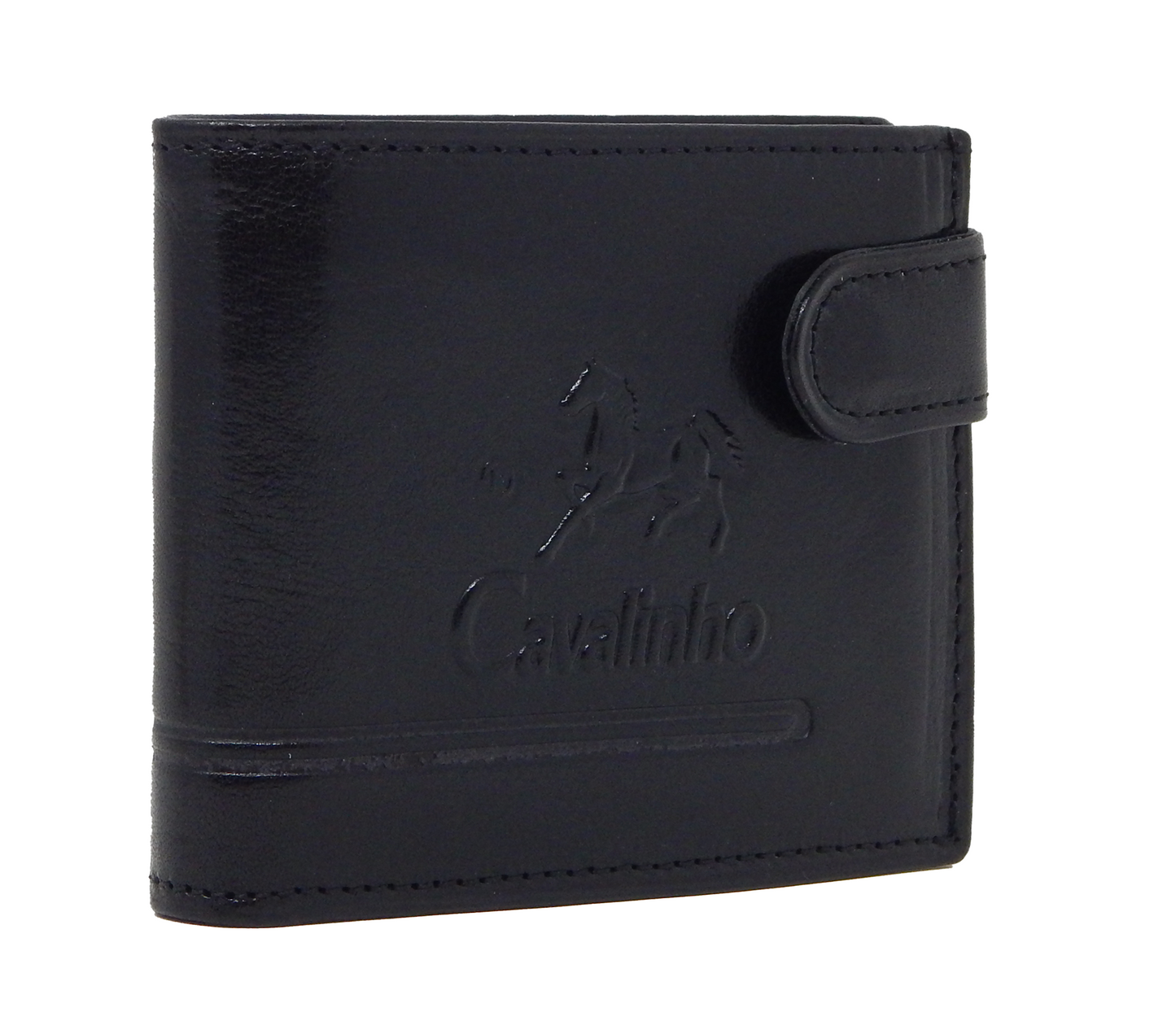 Cavalinho Men's Trifold Leather Wallet - Black - 28610586.01_2