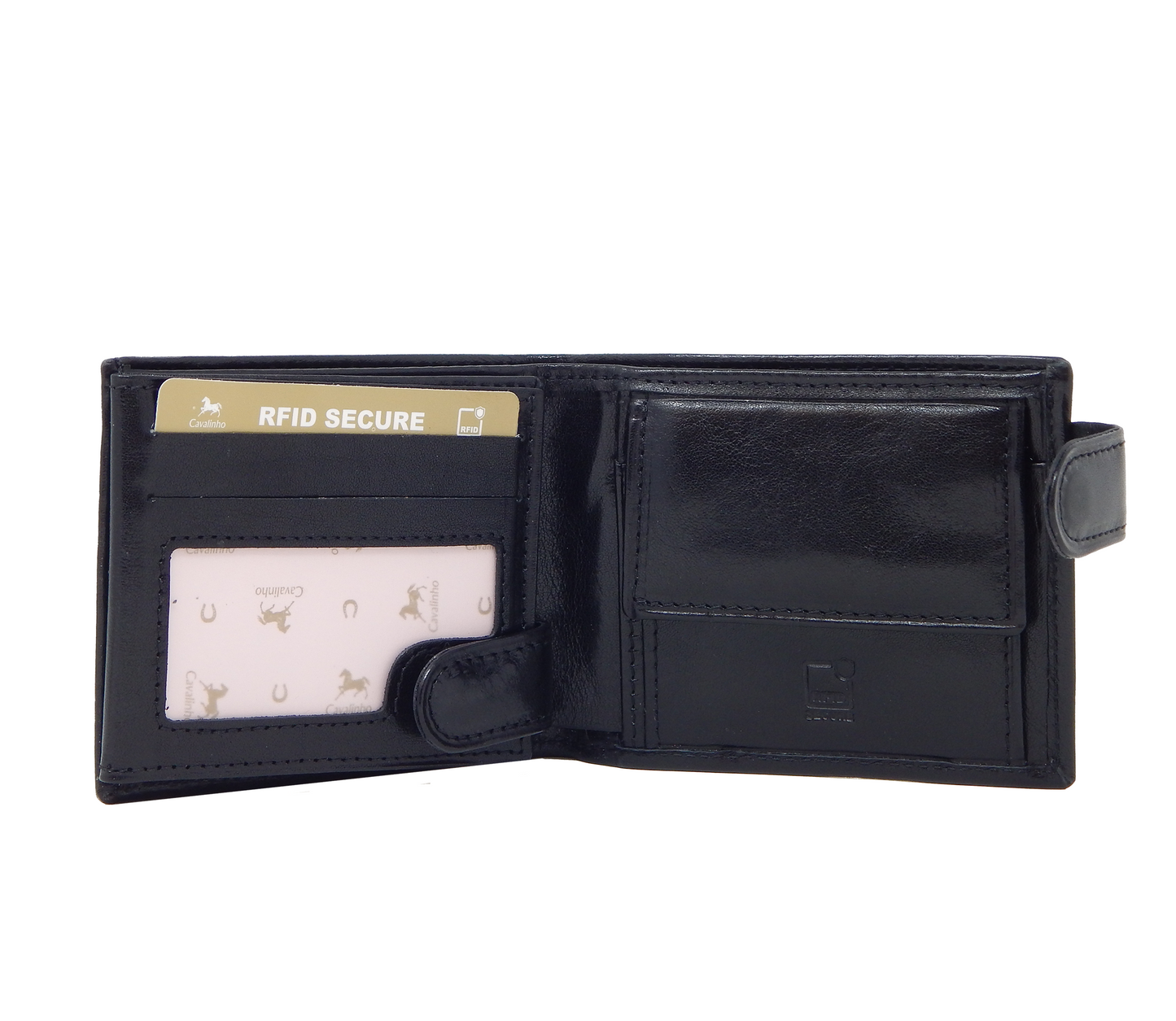 Cavalinho Men's Trifold Leather Wallet - Black - 28610586.01_4