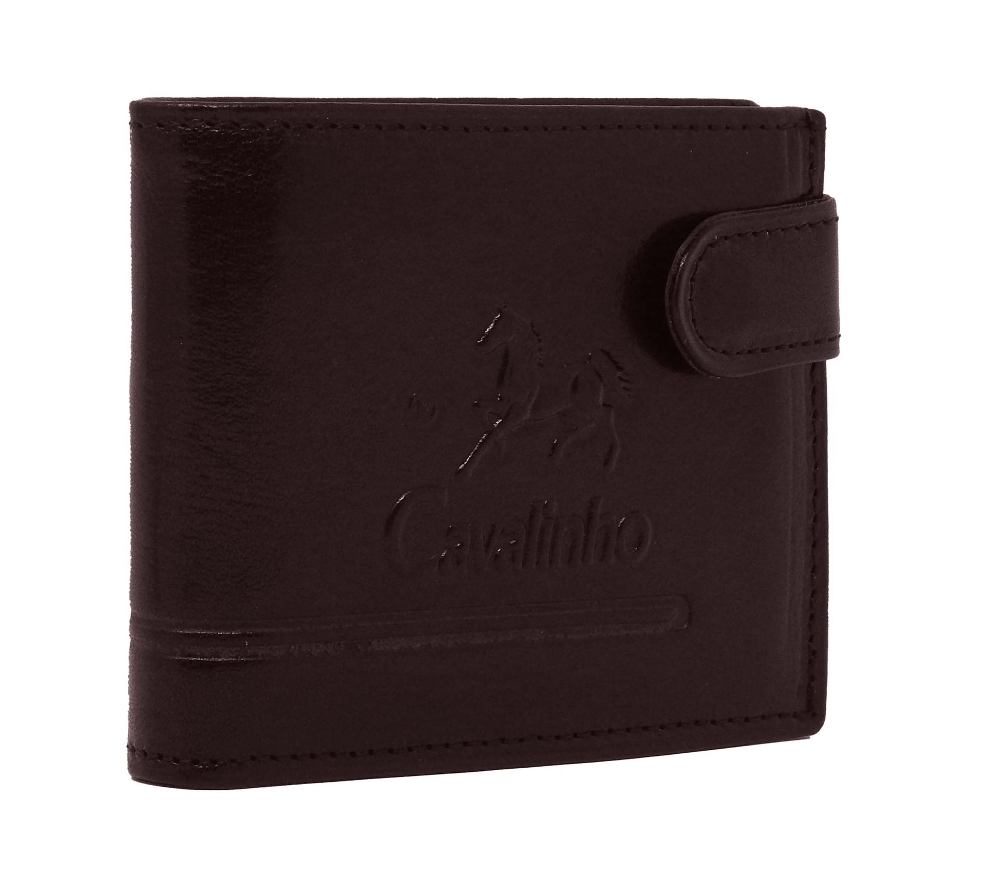 Cavalinho Men's Trifold Leather Wallet - Brown - 28610586.02_2