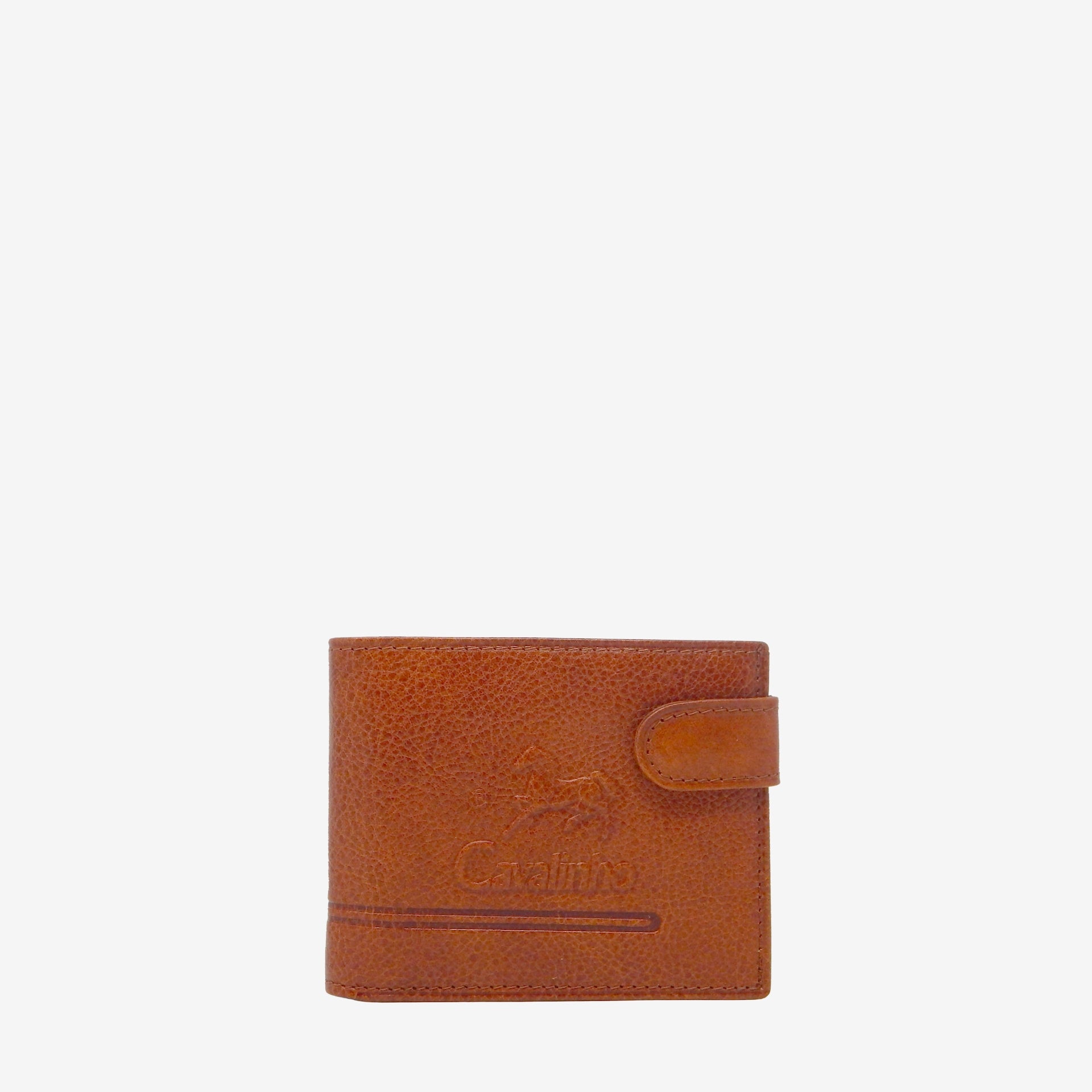 Cavalinho Men's Trifold Leather Wallet SKU 28610586.13 #color_saddlebrown