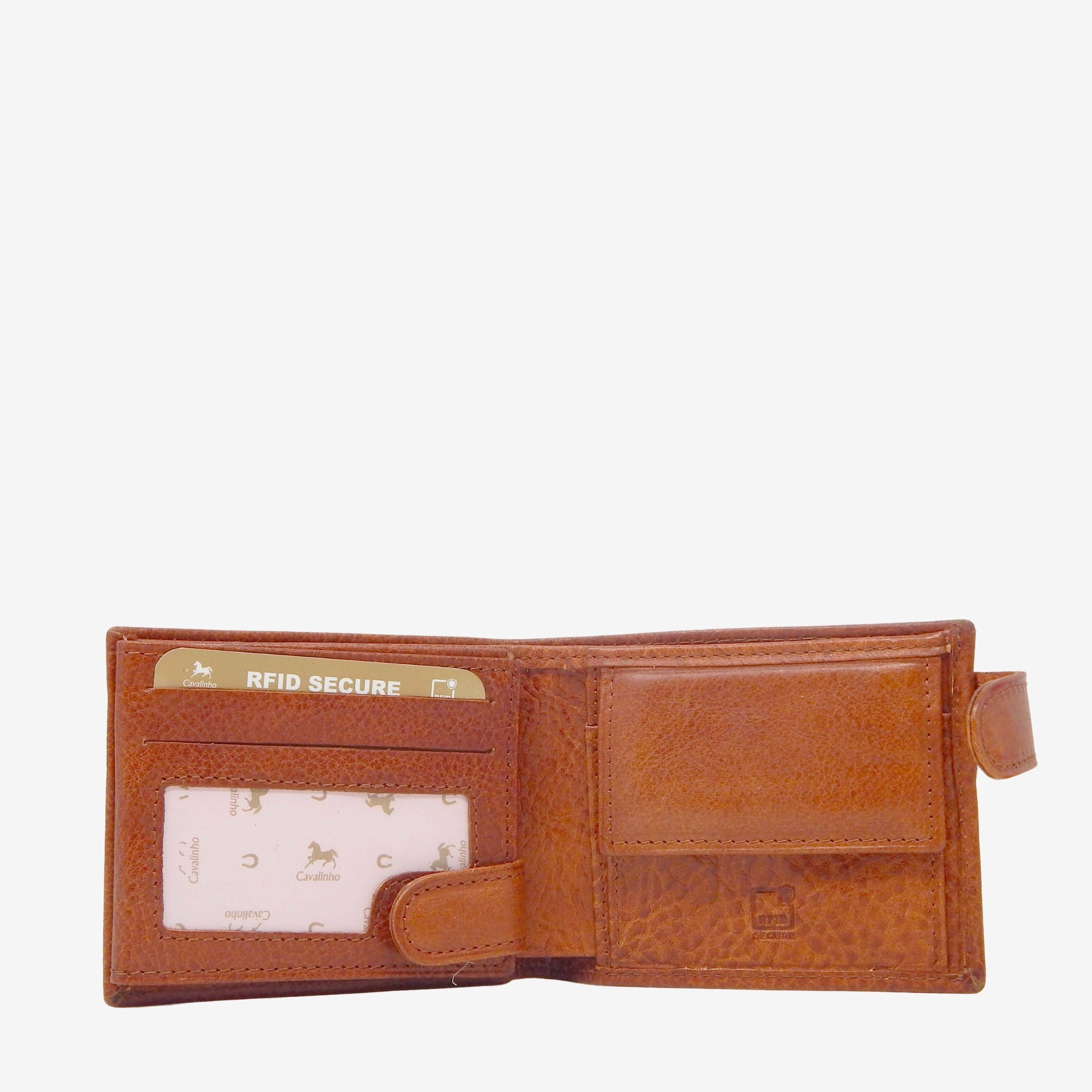 Cavalinho Men's Trifold Leather Wallet SKU 28610586.13 #color_saddlebrown