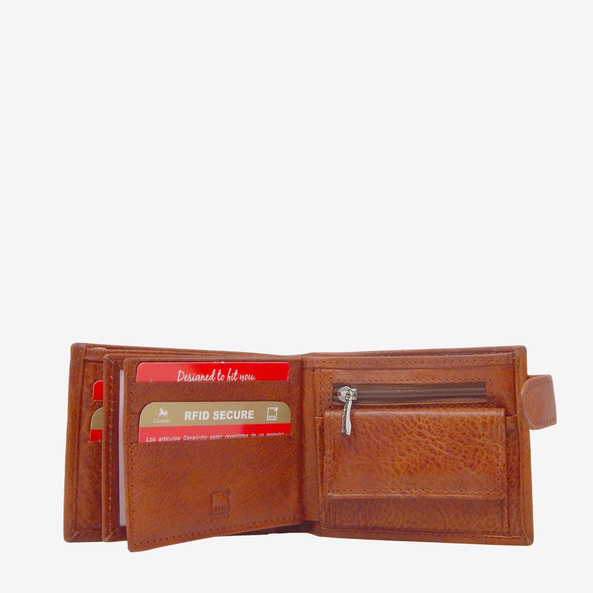 Cavalinho Men's Bifold Leather Wallet SKU 28610588.13 #color_saddlebrown